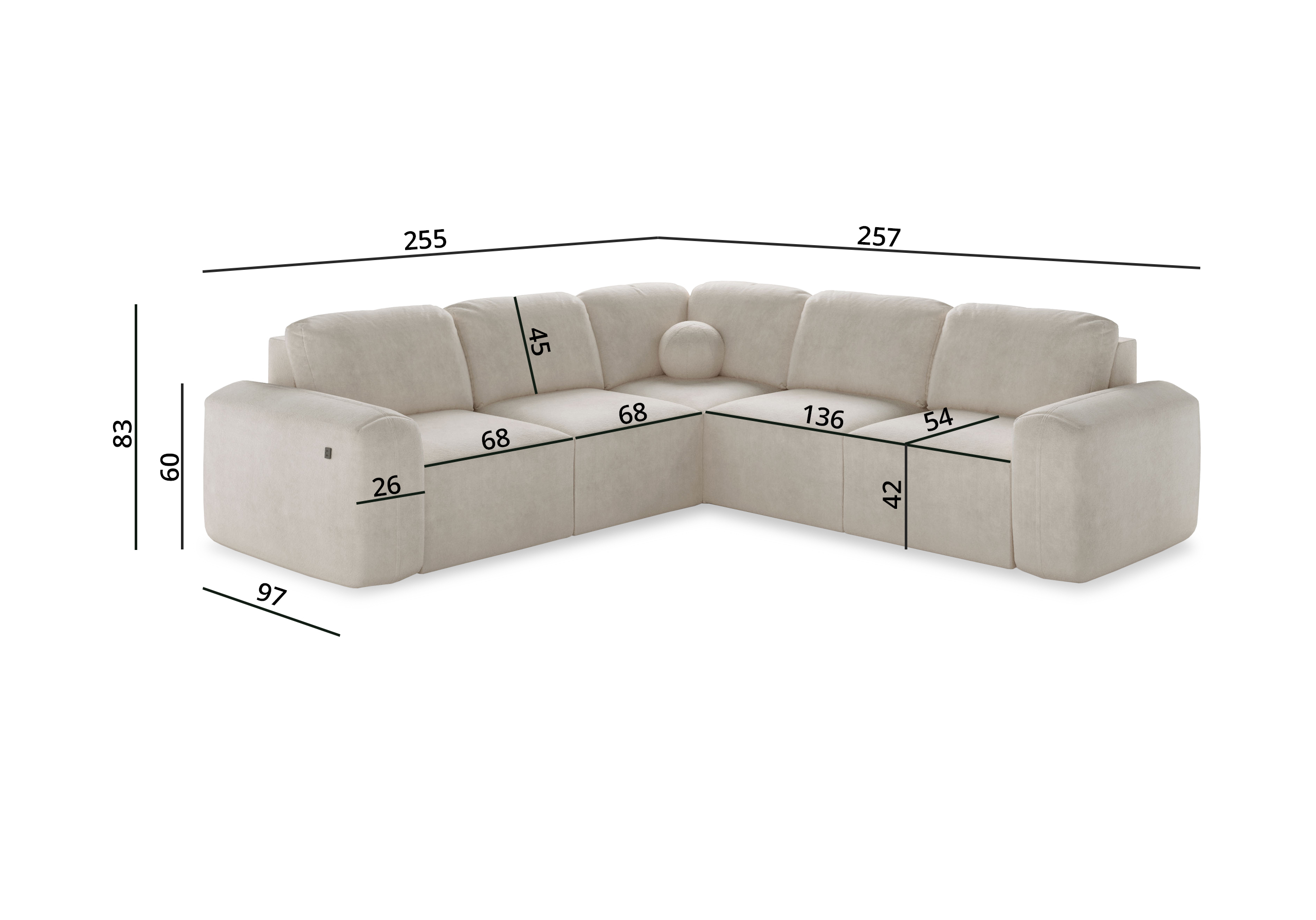 Eckschlafsofa Focus XL