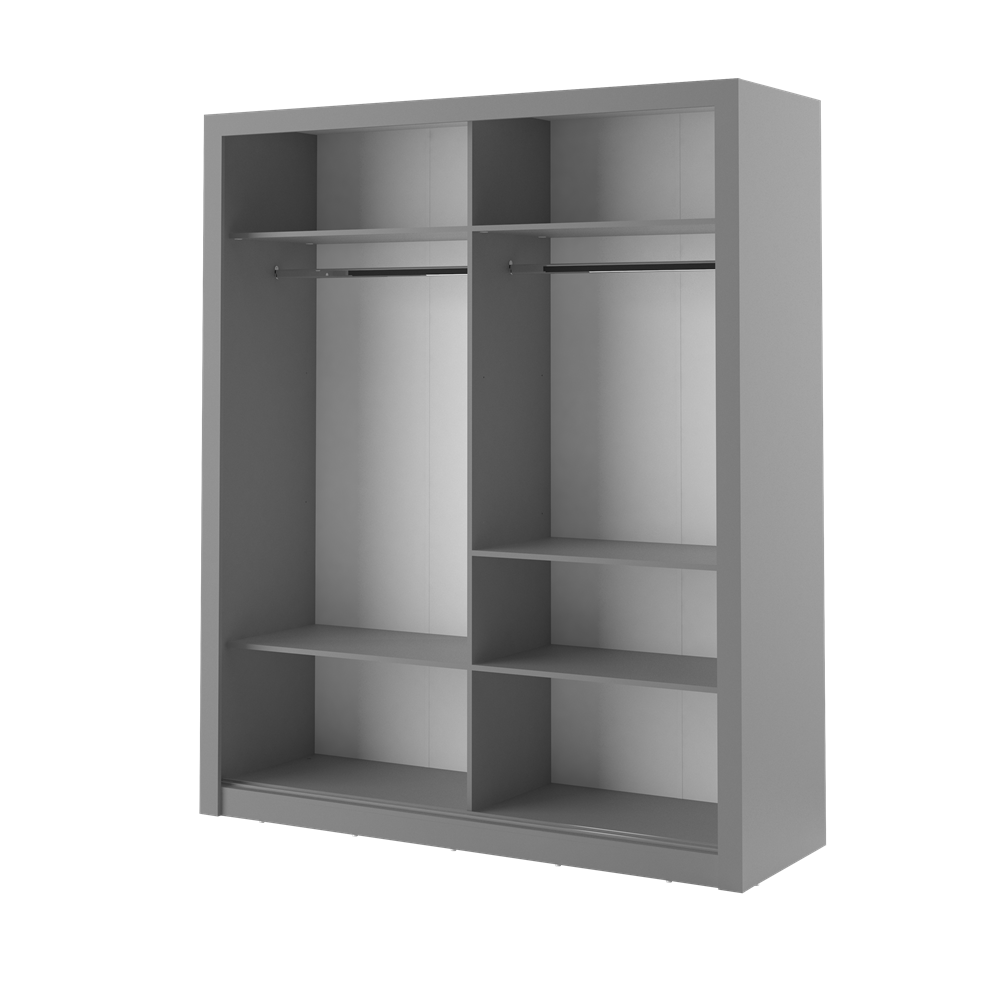 Kleiderschrank grau AR-03