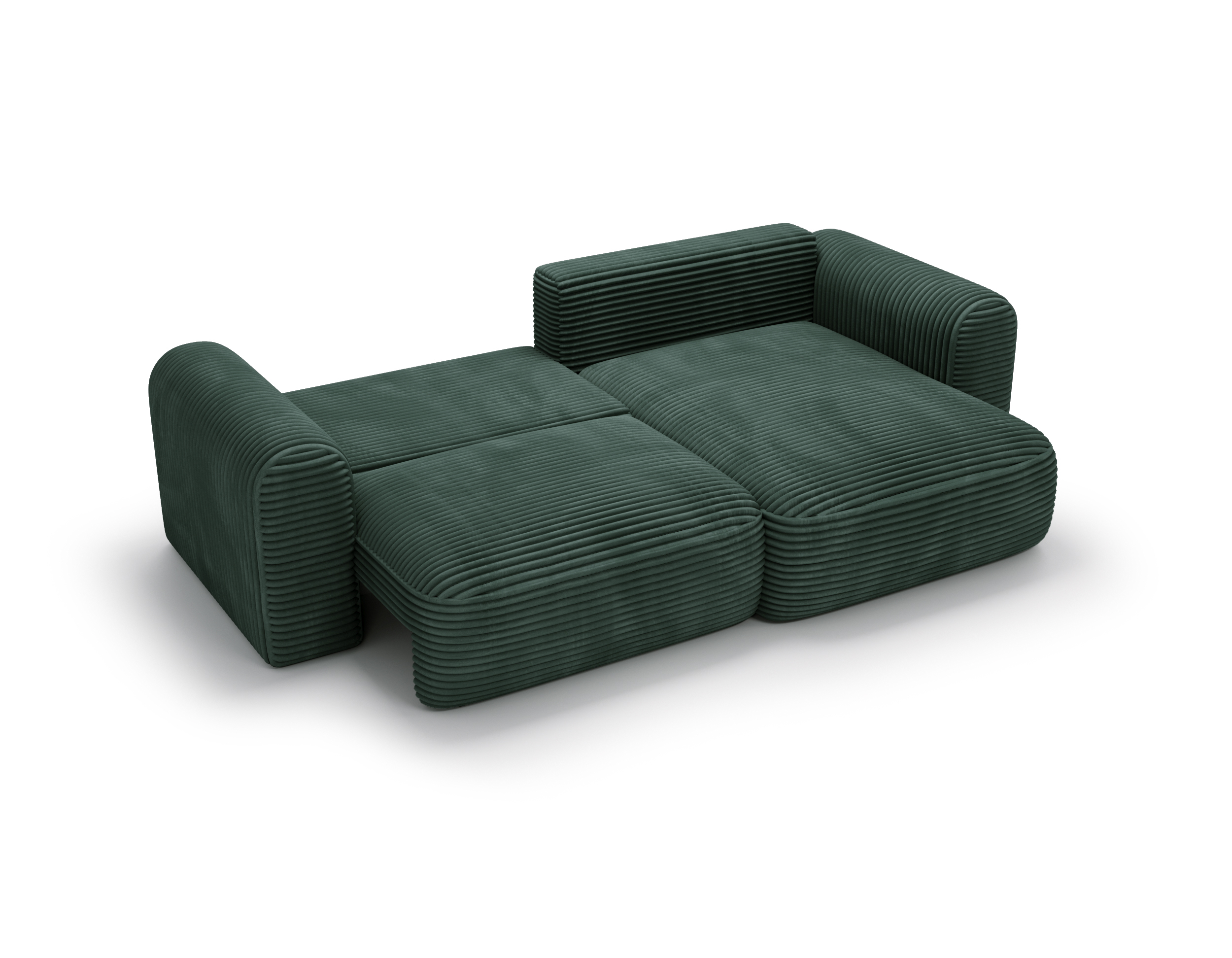 Ecksofa mit Schlaffunktion CORD Grün Next Ecksofa mit Schlaffunktion CORD Grün Next