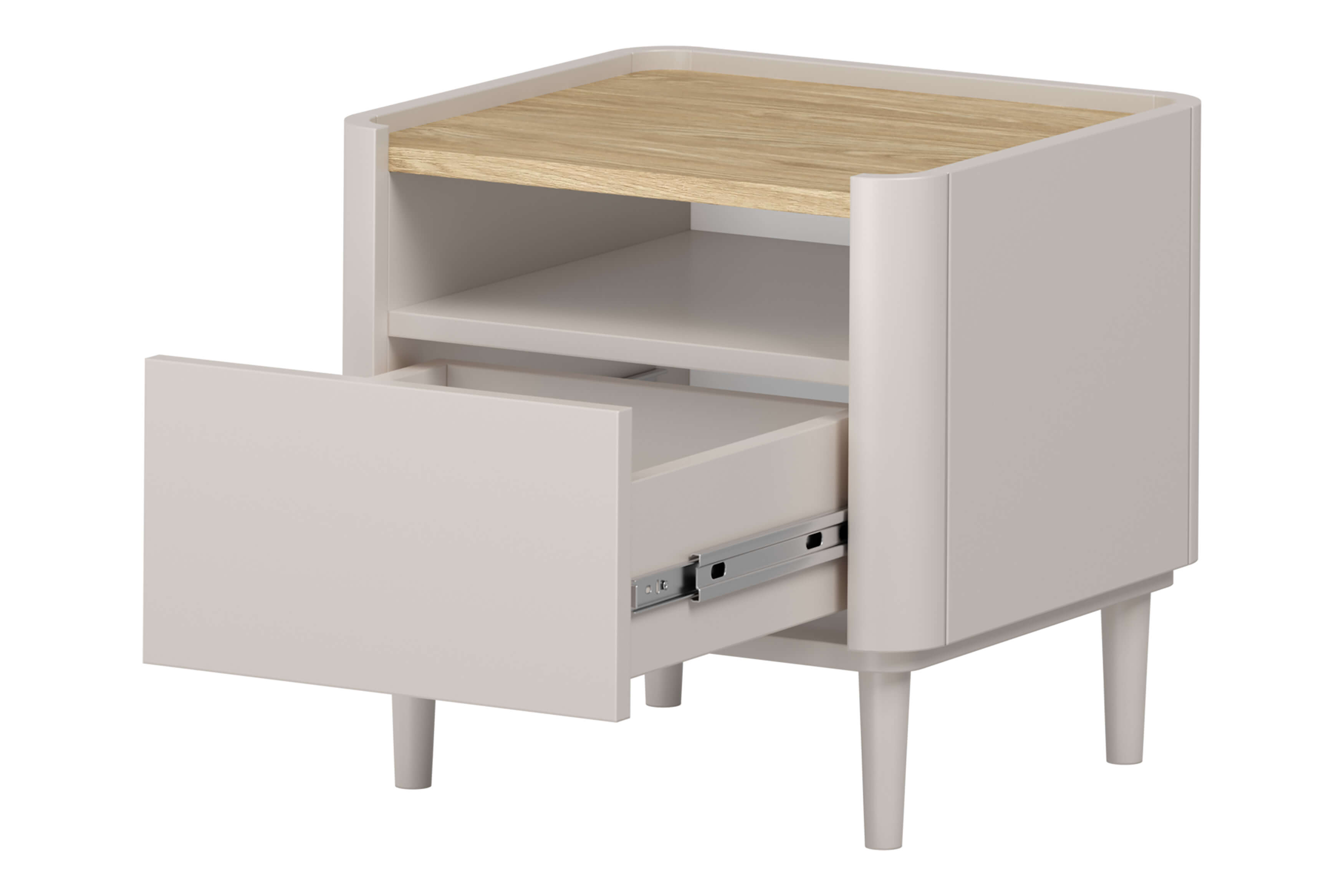 Nachttisch Beige Elivo