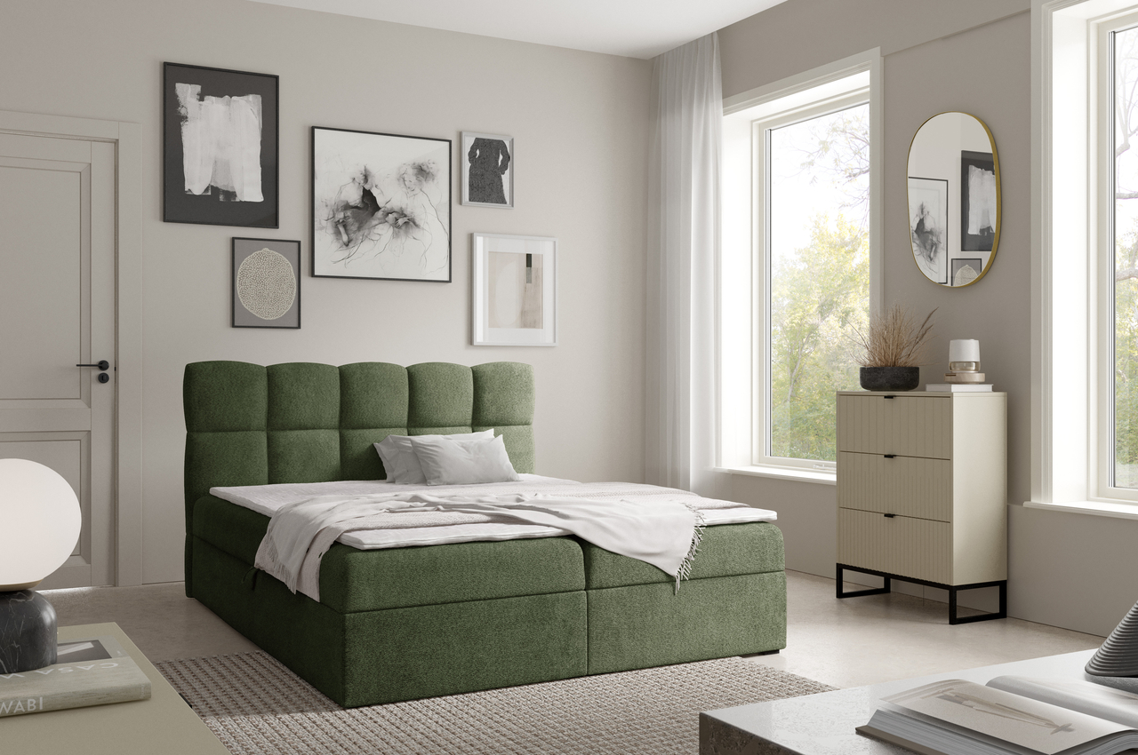 Boxspringbett 160x200 Coral Boxspringbett 180x200 Coral grün