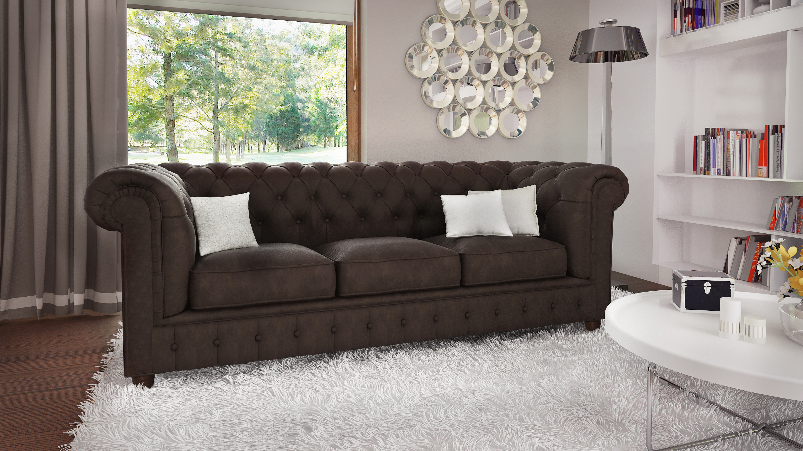 Chesterfield Sofa »Oxford 3er«