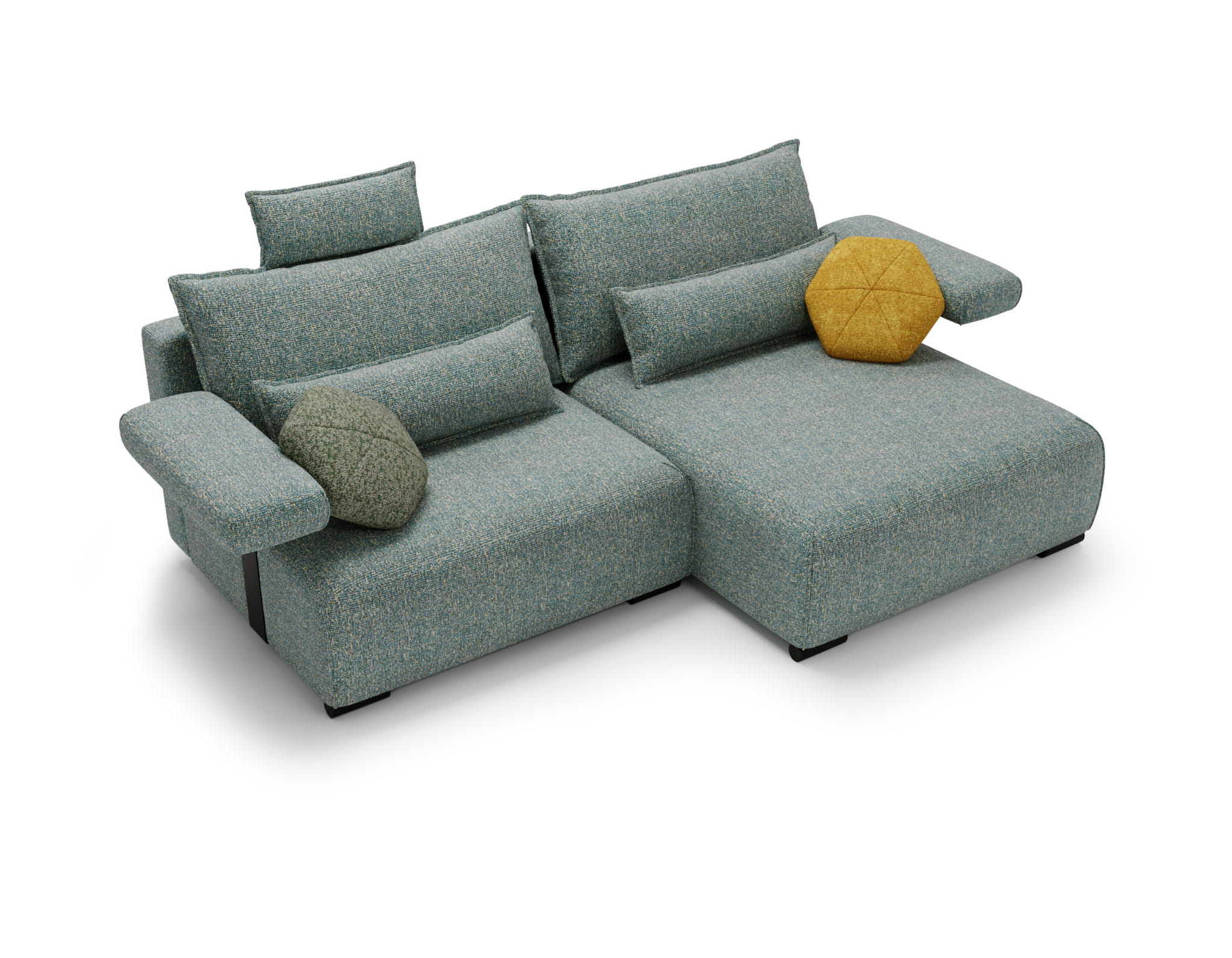 Ecksofa mit Schlaffunktion & Bettkasten Electro