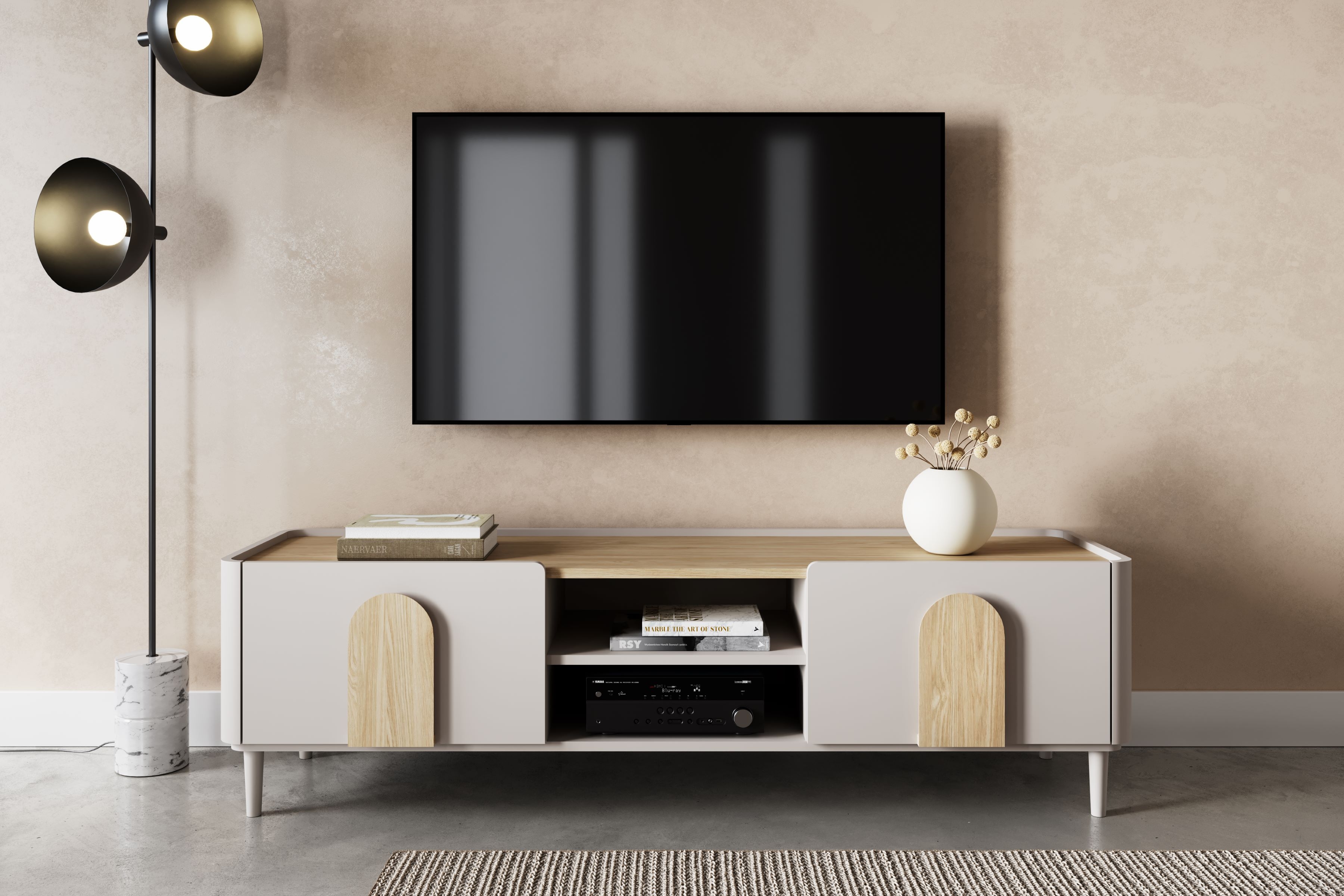 TV-Lowboard beige Amilio