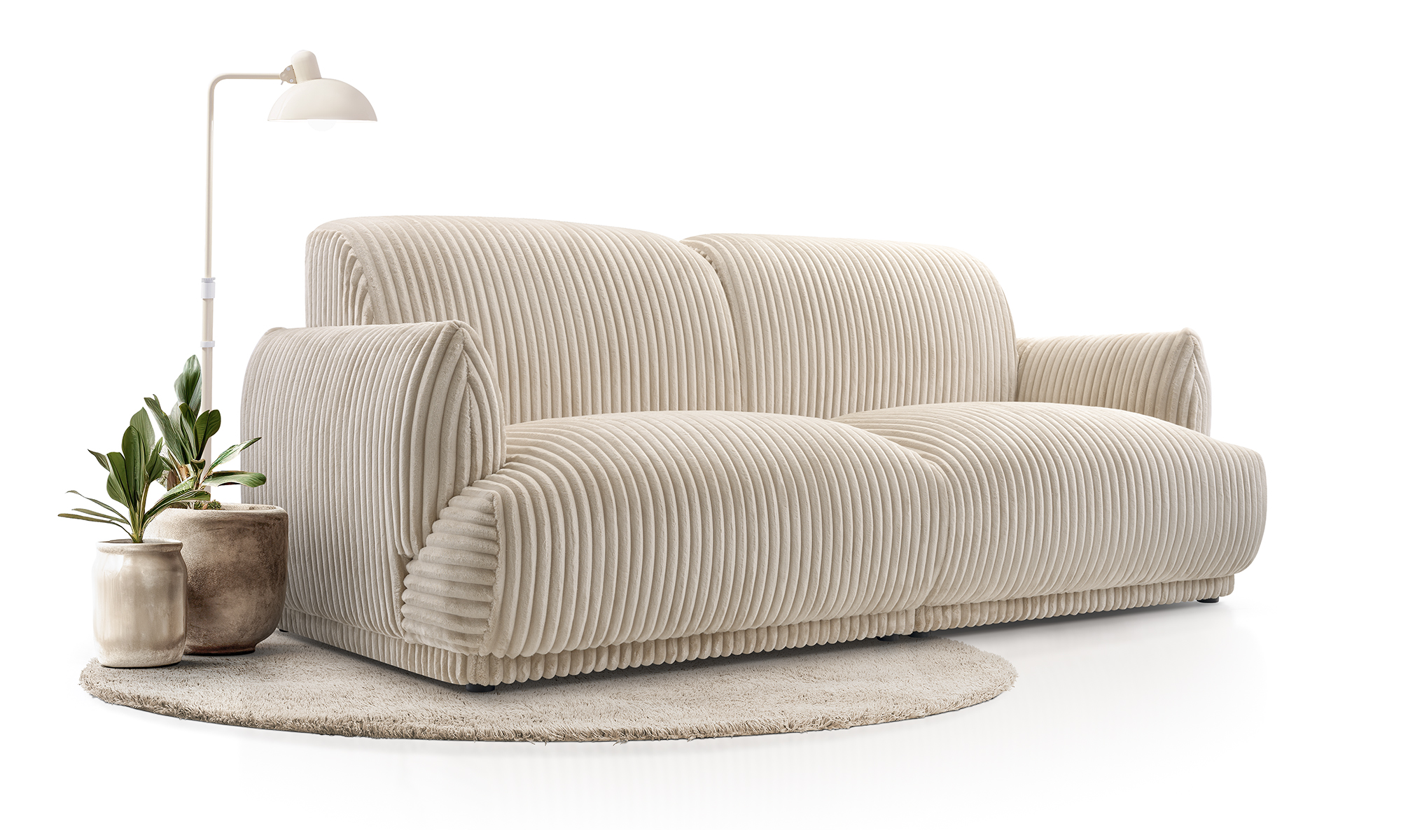 Cord Sofa Colas - 206 cm Cord Sofa Colas - 206 cm