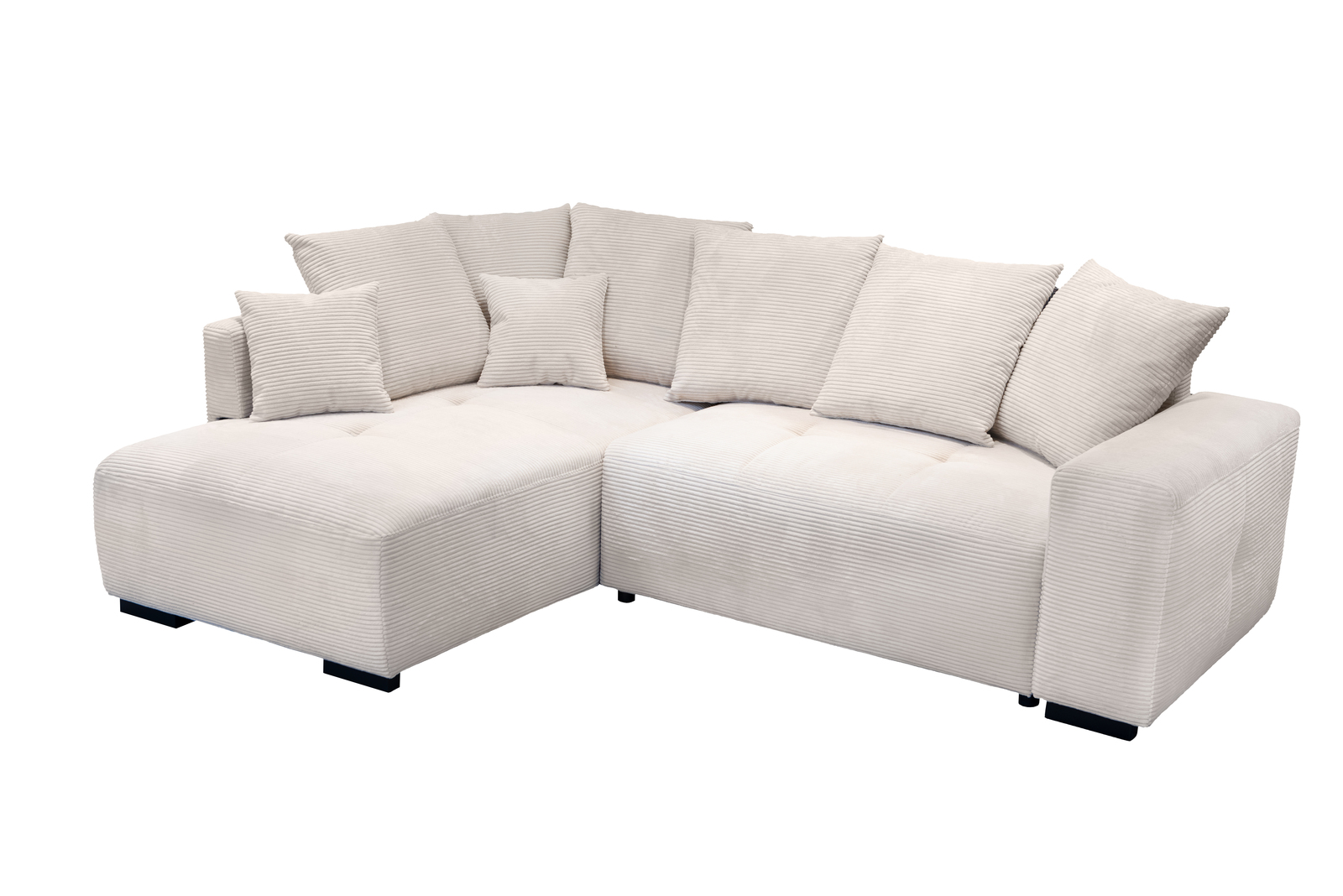 Cord Ecksofa Aprino mit Schlaffunktion & Bettkasten Cord Ecksofa Aprino mit Schlaffunktion & Bettkasten
