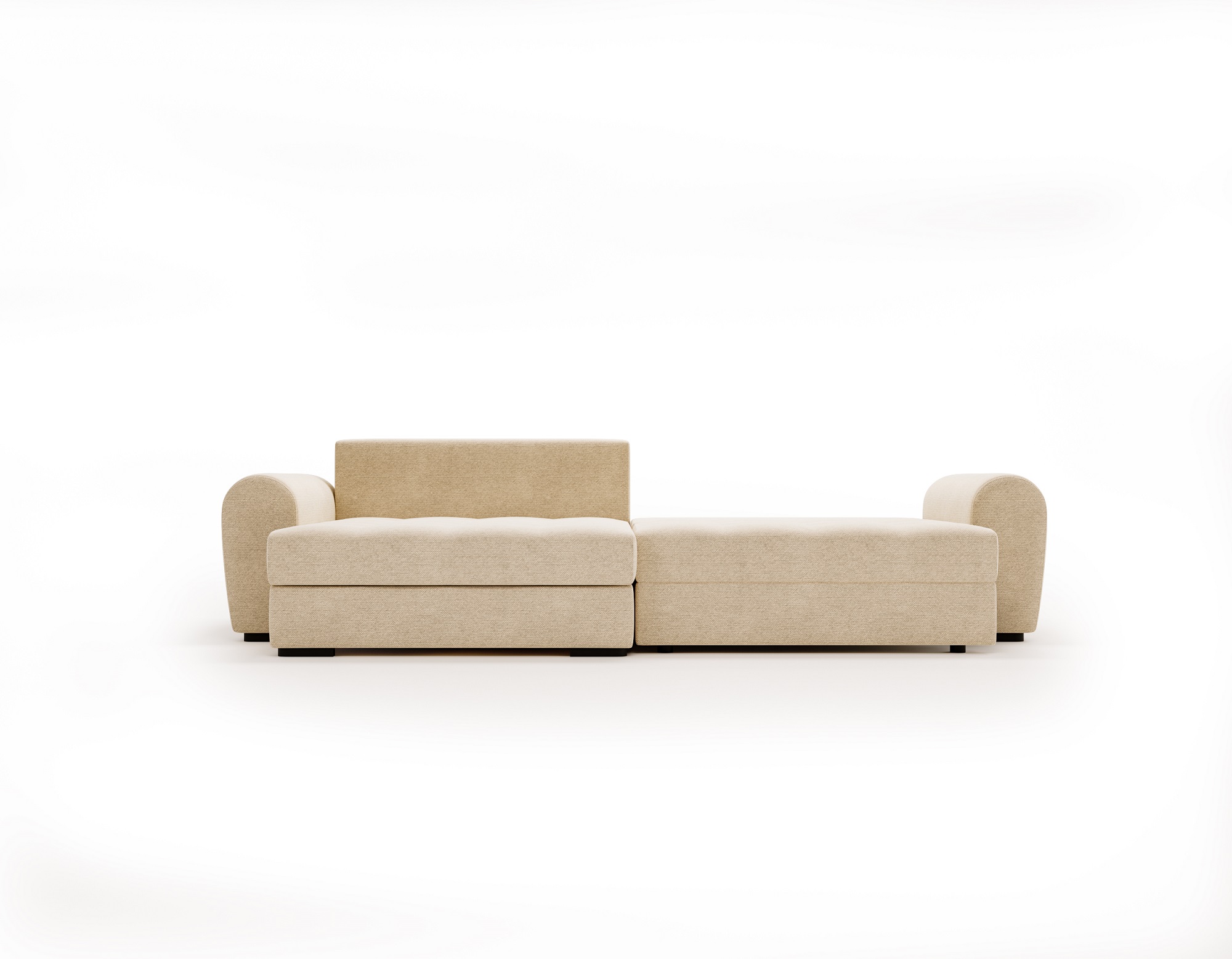 schlafsofa beige mit bettkasten 