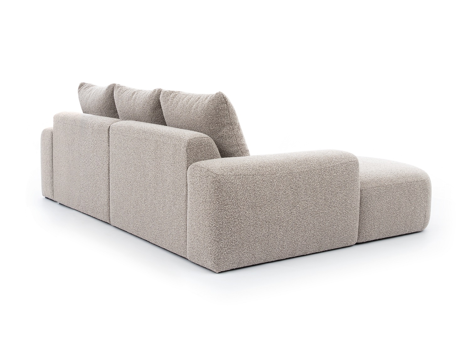 Sofa L-Form modern Art beige detal