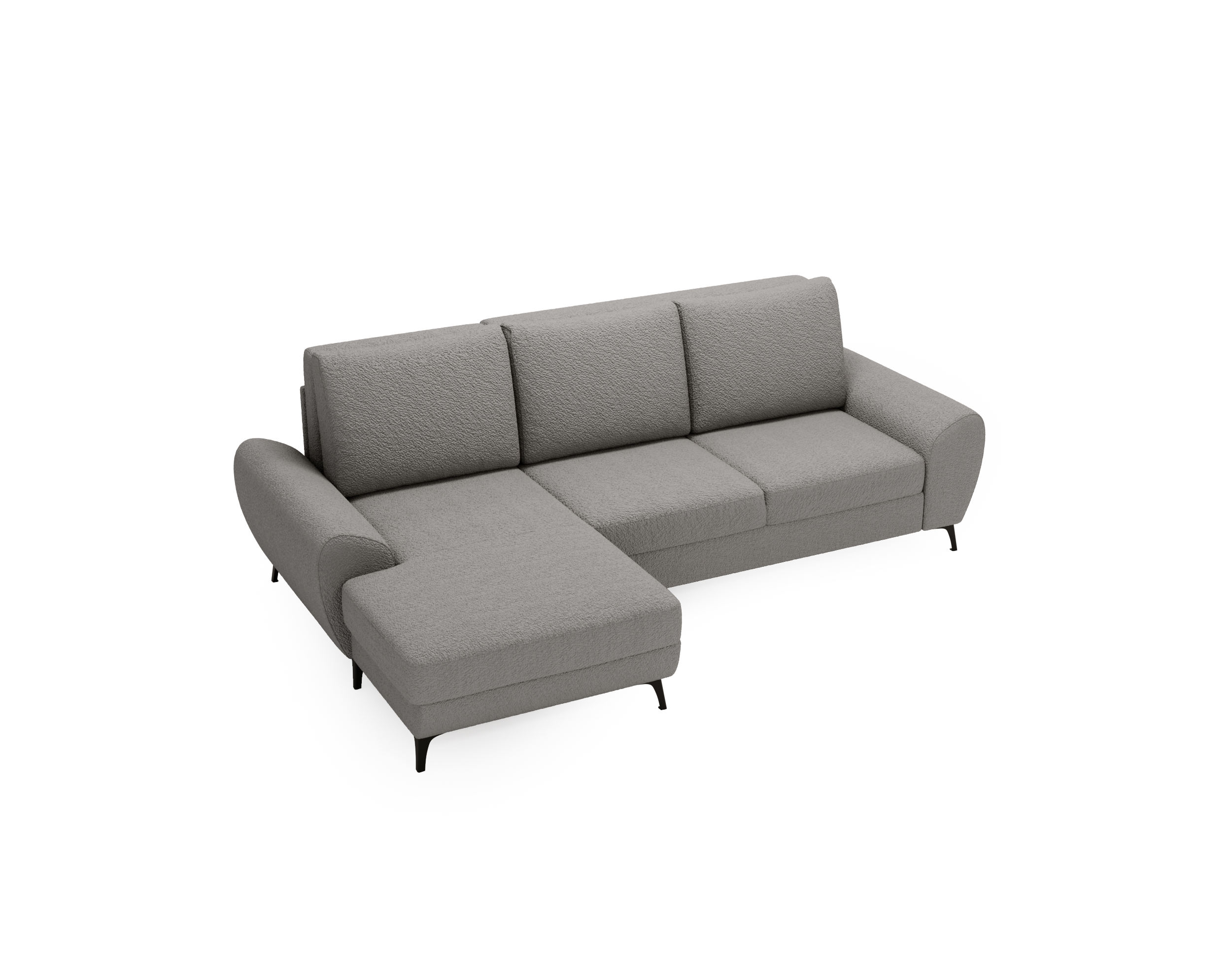 Ecksofa mit Schlaffunktion & Bettkasten LOKI