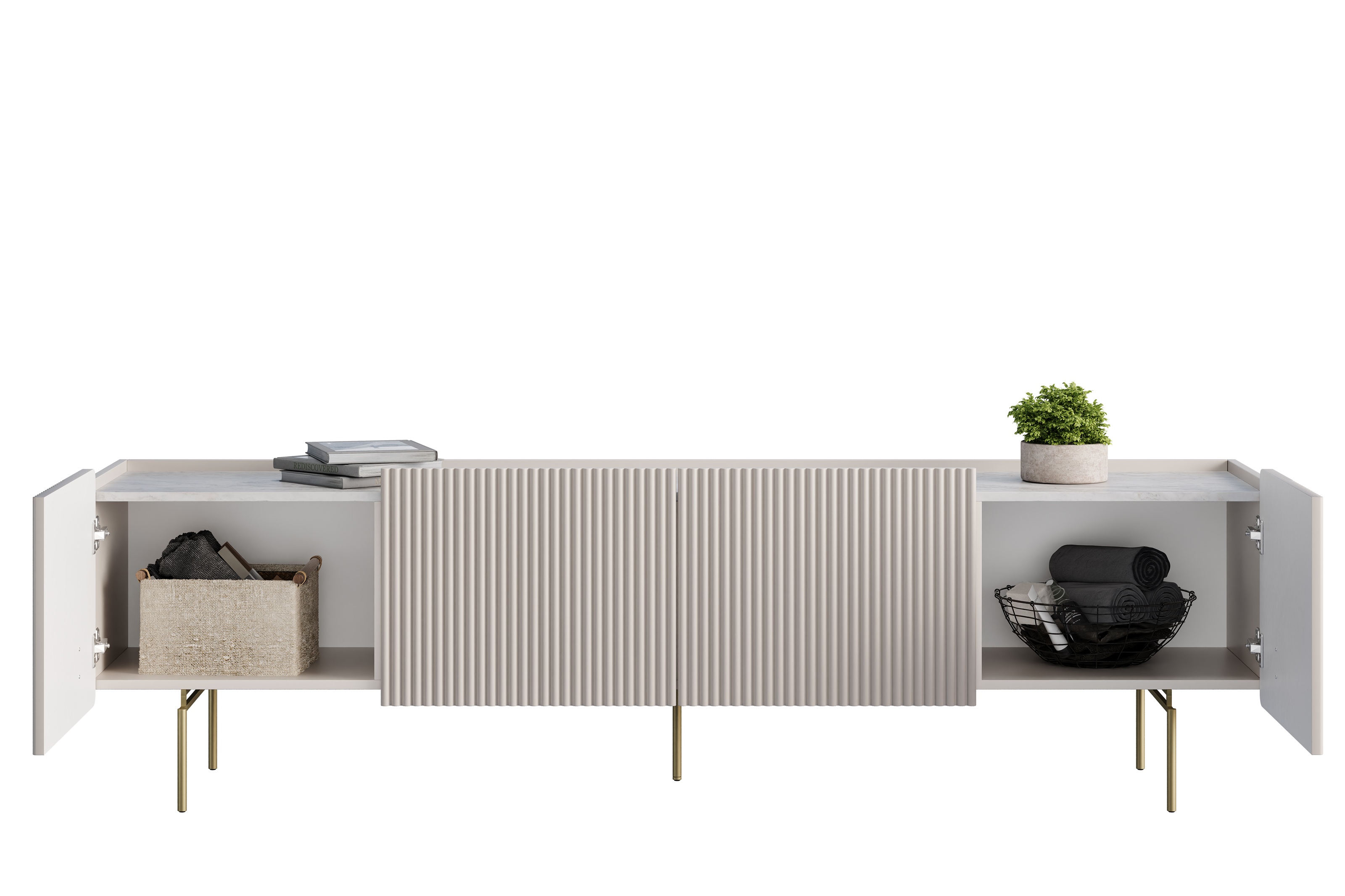 Lowboard beige Malmi 200