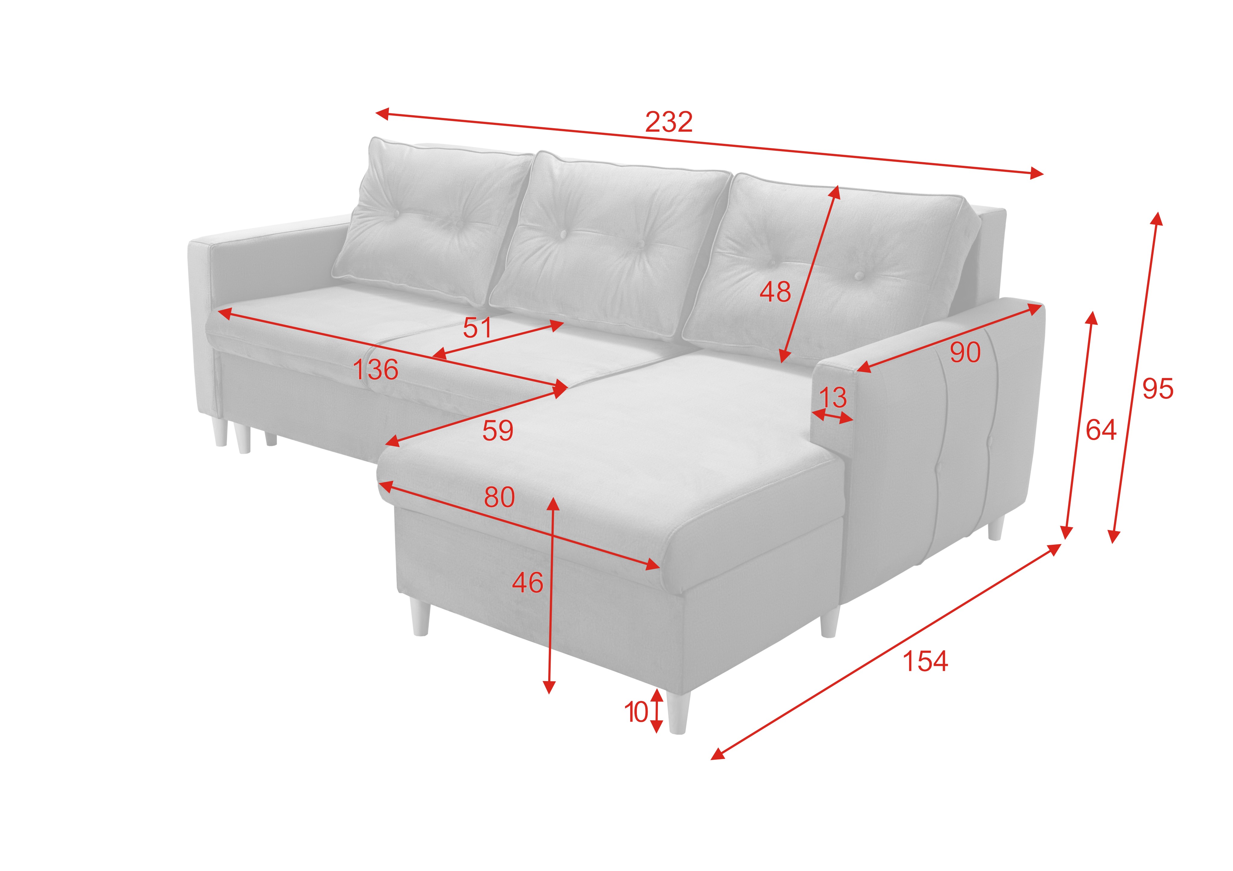 Eckschlafsofa Cloud 