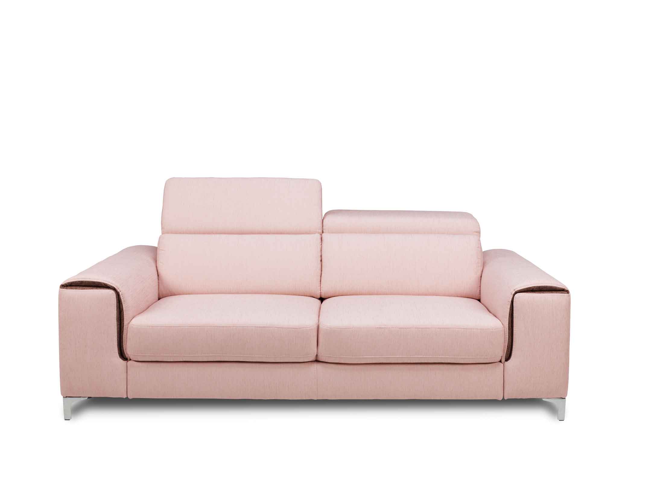 Sofa mit Kopfteilverstellung Genova 3 2 rosa