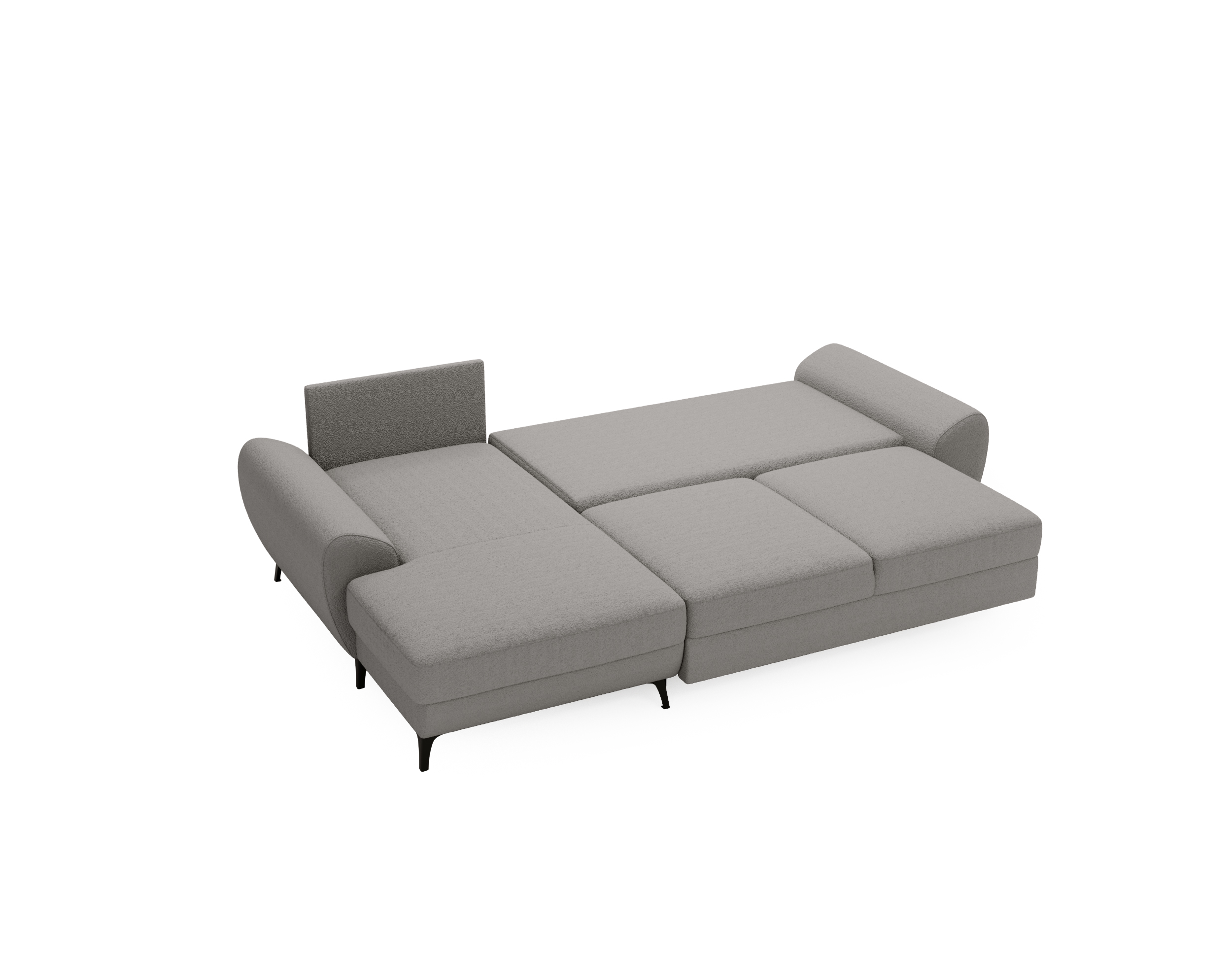 Ecksofa mit Schlaffunktion & Bettkasten LOKI