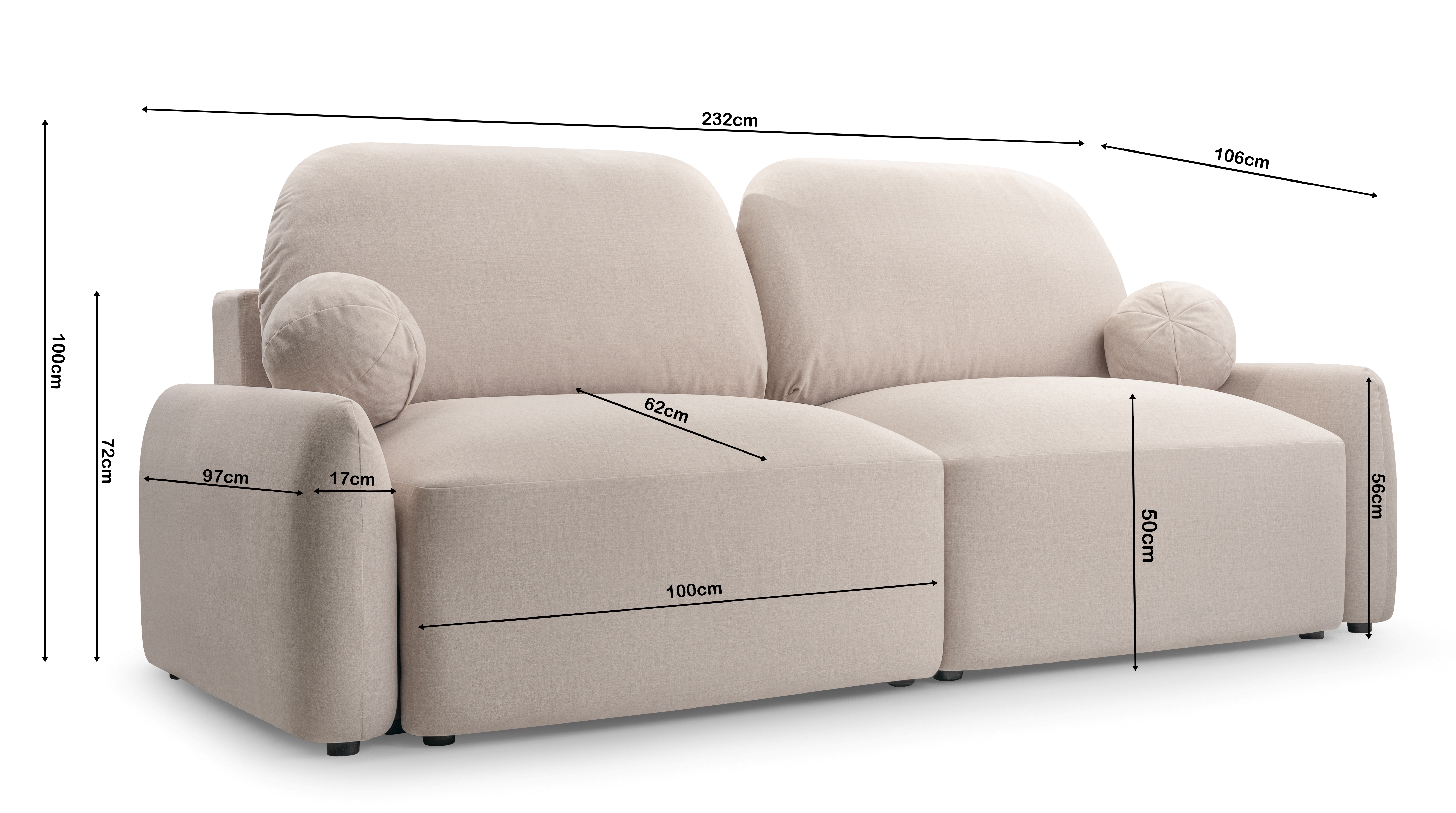 Schlafsofa Sevilla mit Bettkasten Schlafsofa Sevilla mit Bettkasten