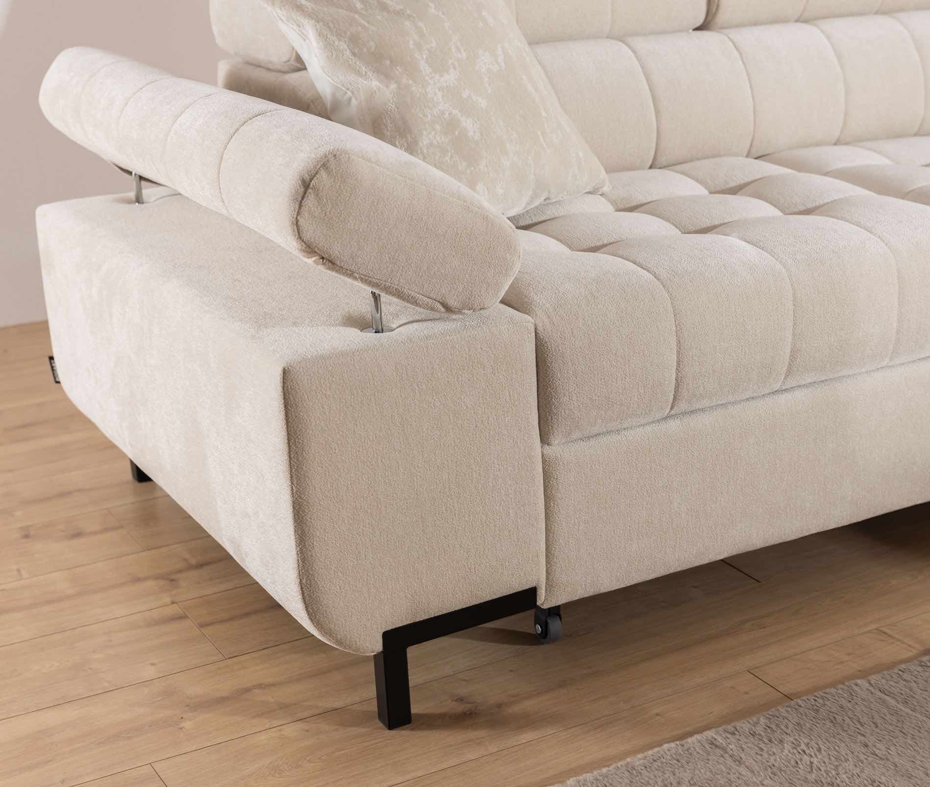Ecksofa mit Schlaffunktion & Bettkasten Romeo mini