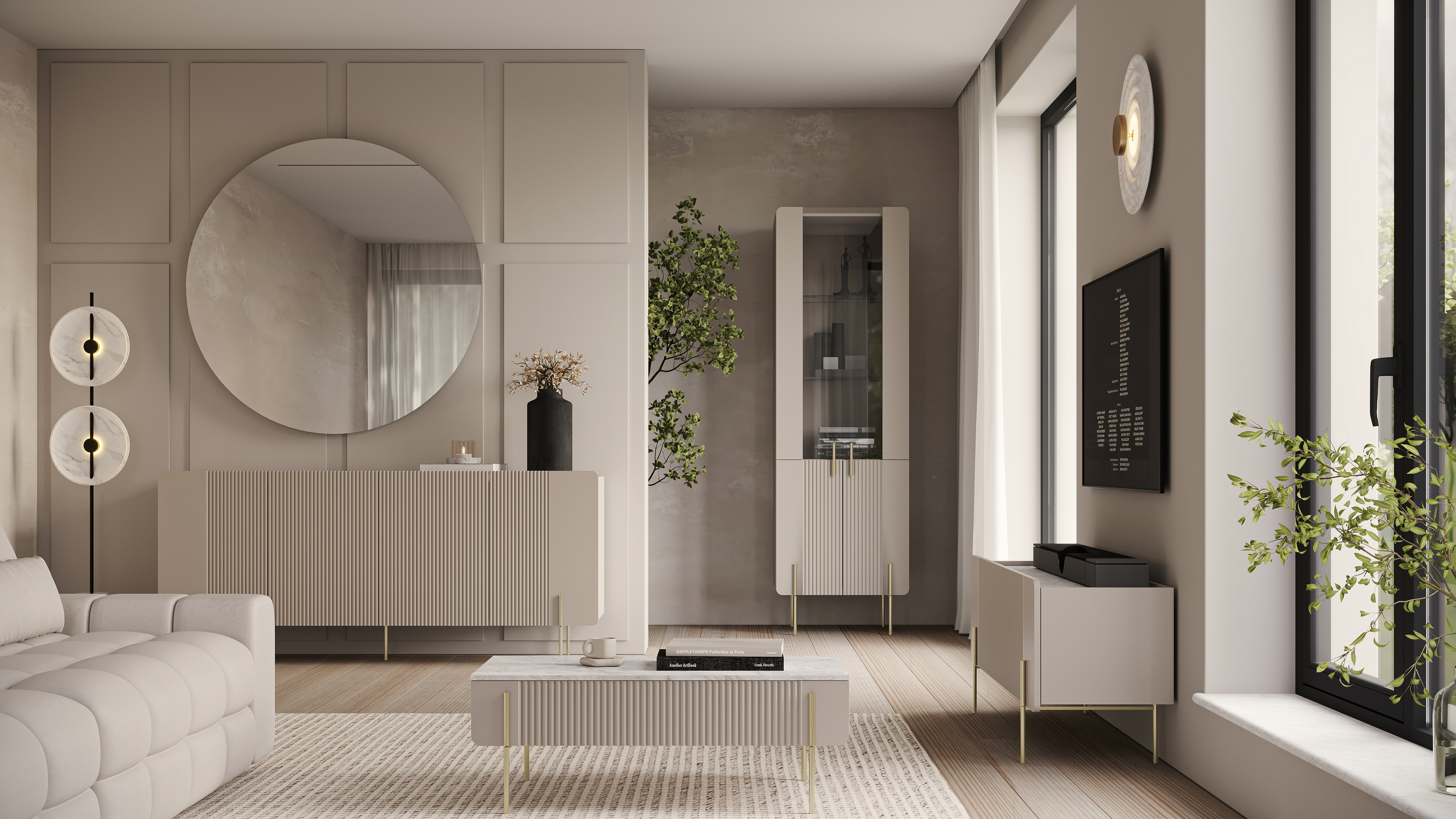 Couchtisch Beige Malmi