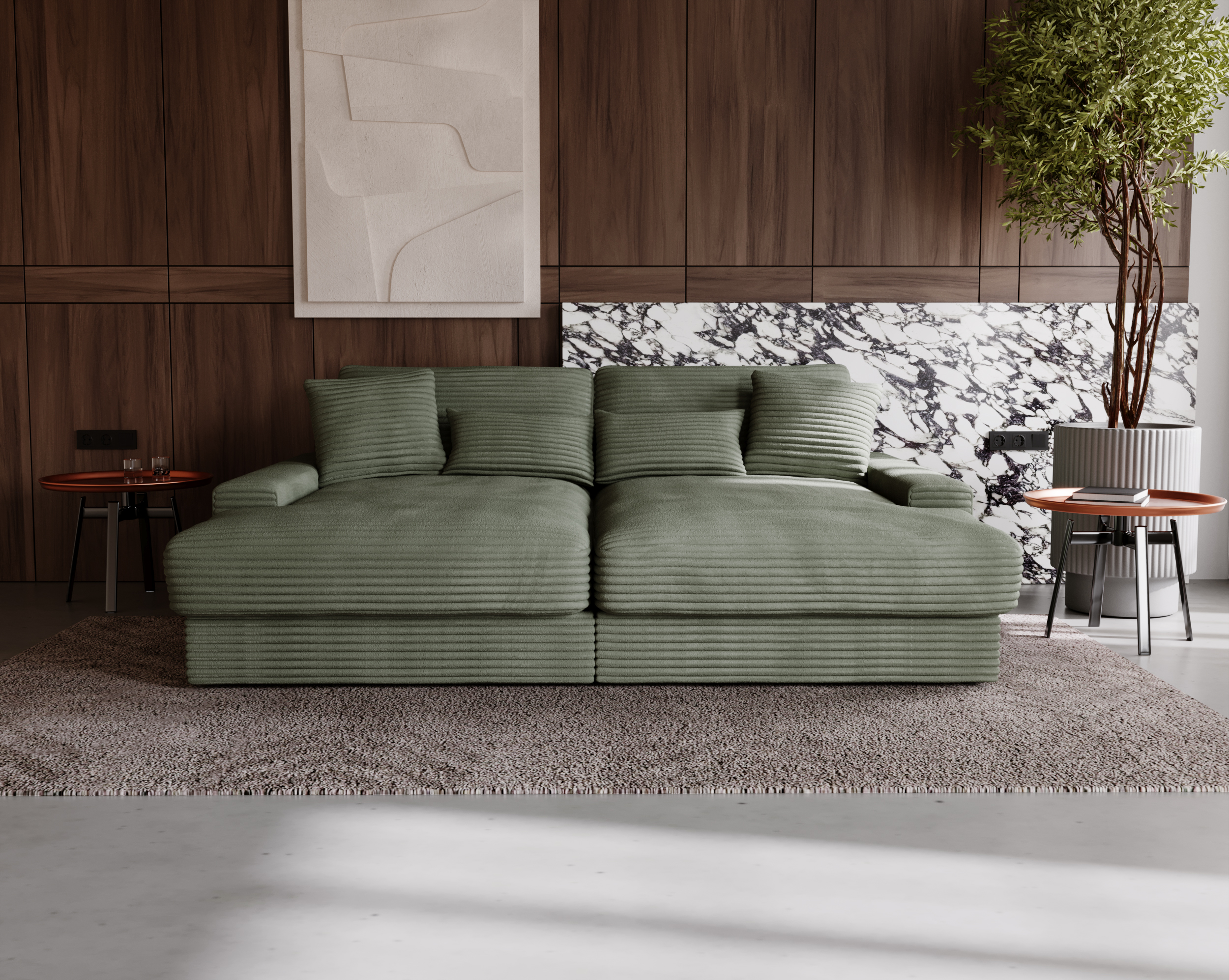 Bigsofa CORD GRÜN Happy Bigsofa CORD GRÜN Happy