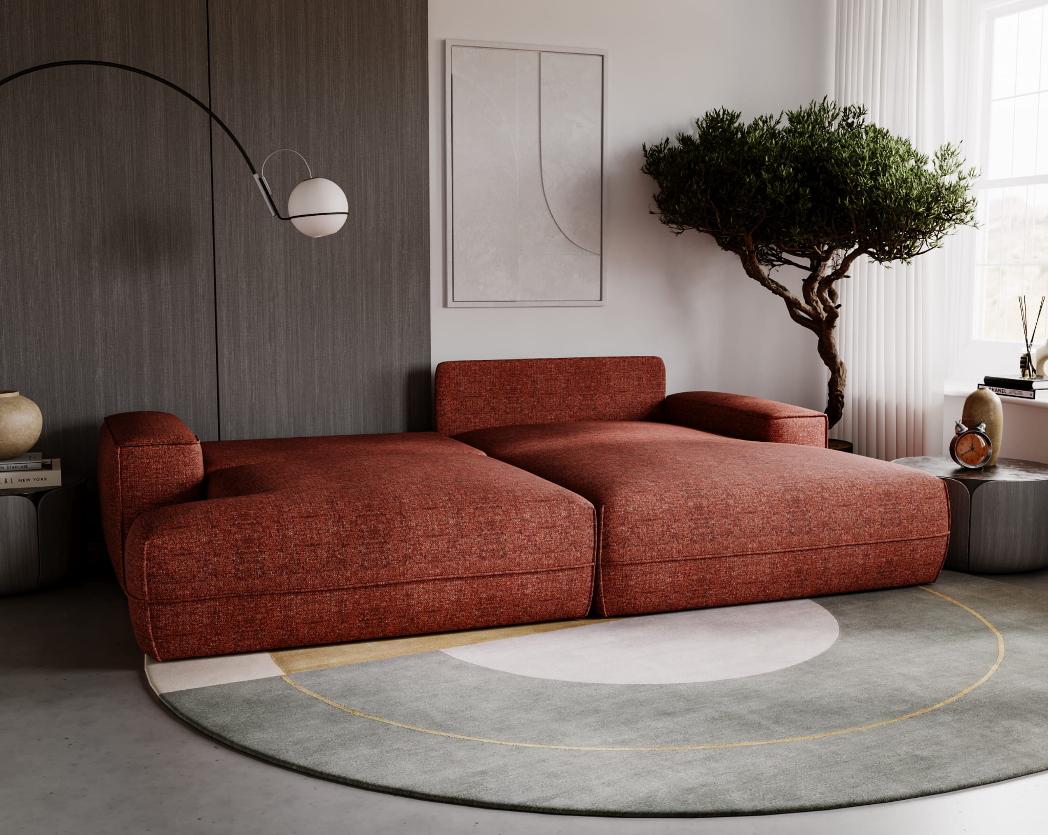 Ecksofa mit Schlaffunktion & Bettkasten Fresh