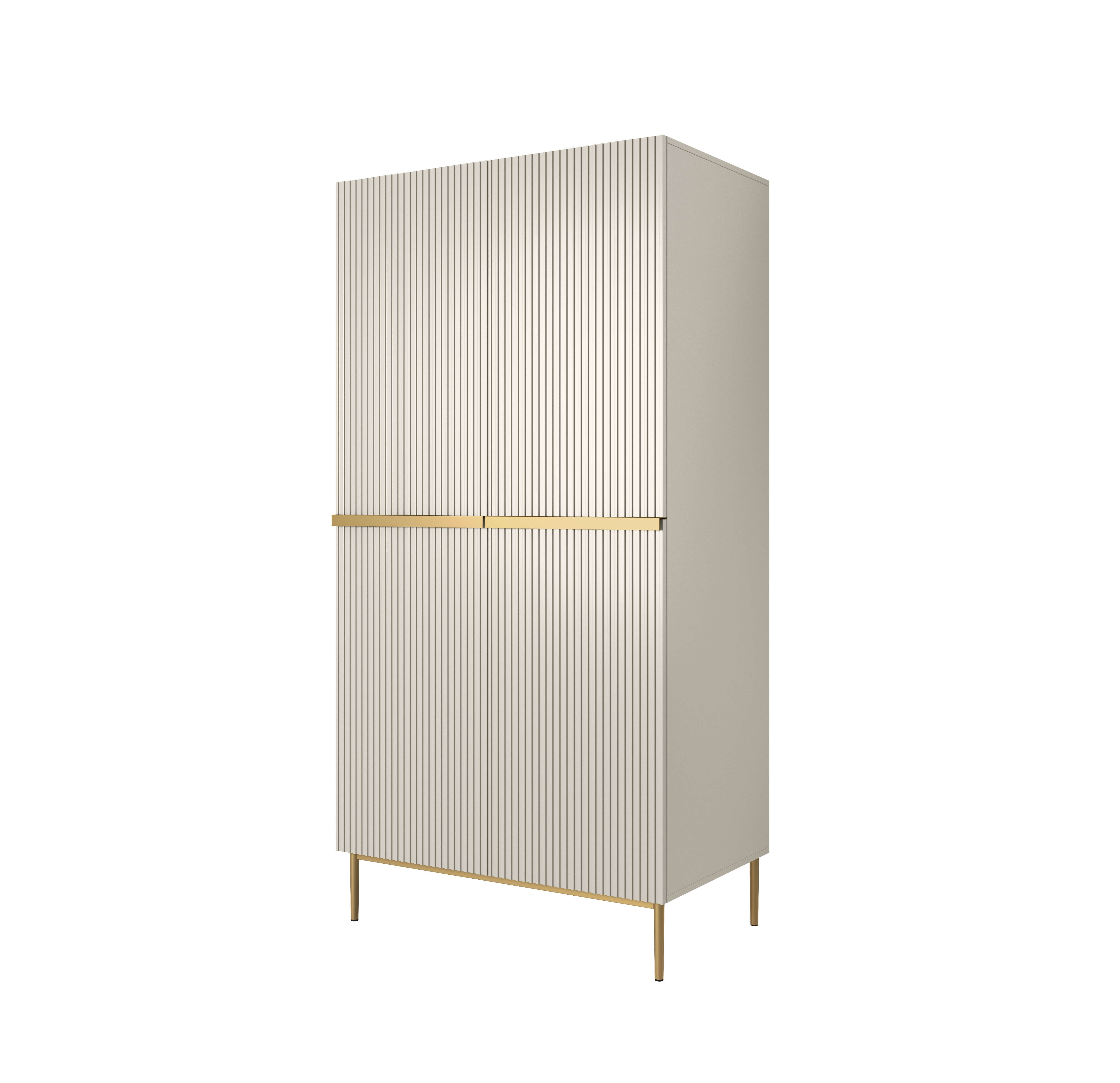 Kleiderschrank beige Nicole 100 2D
