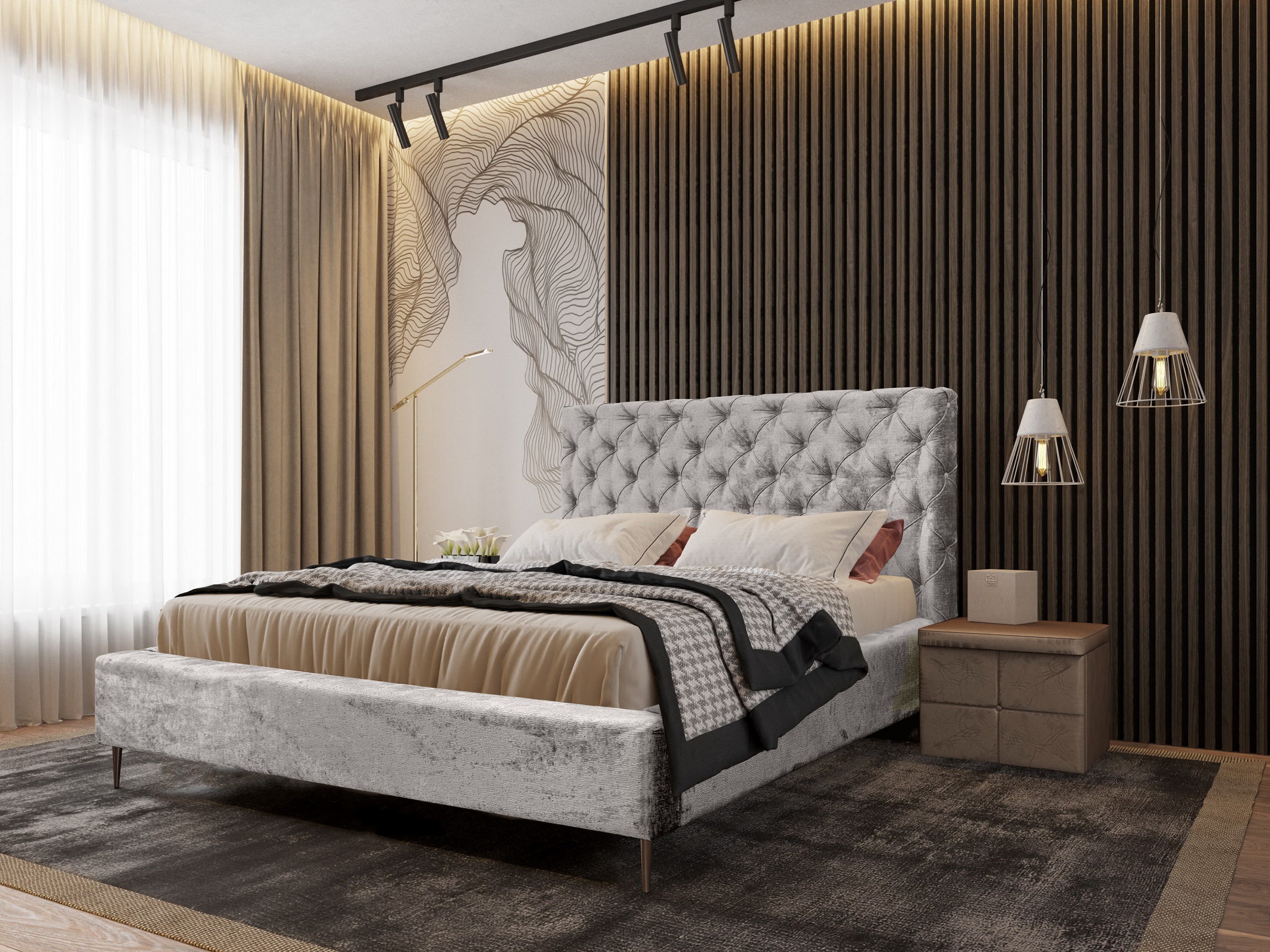 Polsterbett 160x200 Maja Chesterfield Bett Maja