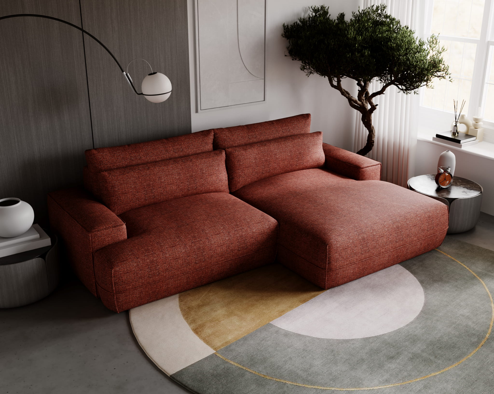 Ecksofa mit Schlaffunktion & Bettkasten Fresh