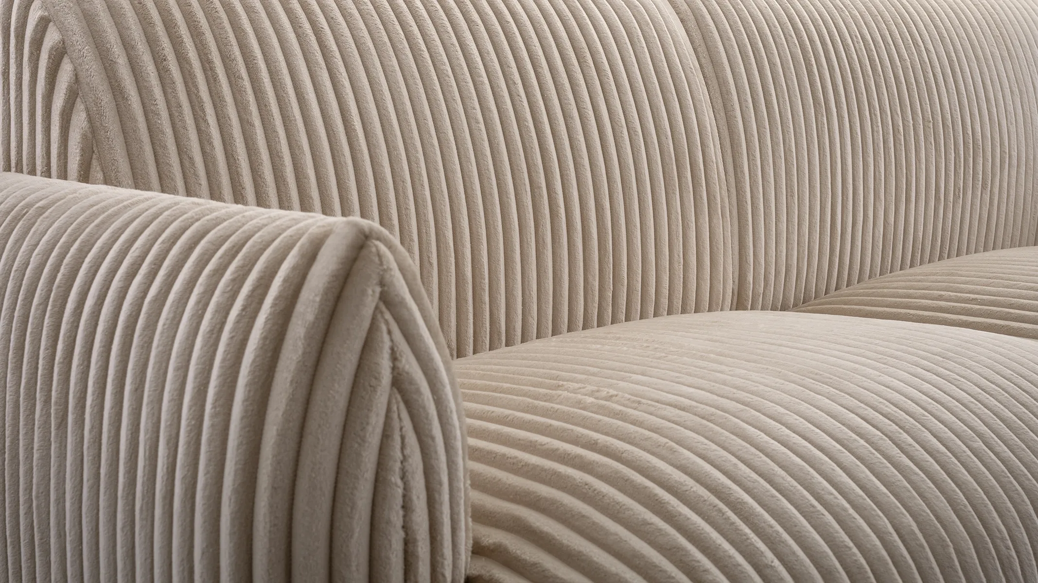 Cord Sofa Colas - 206 cm