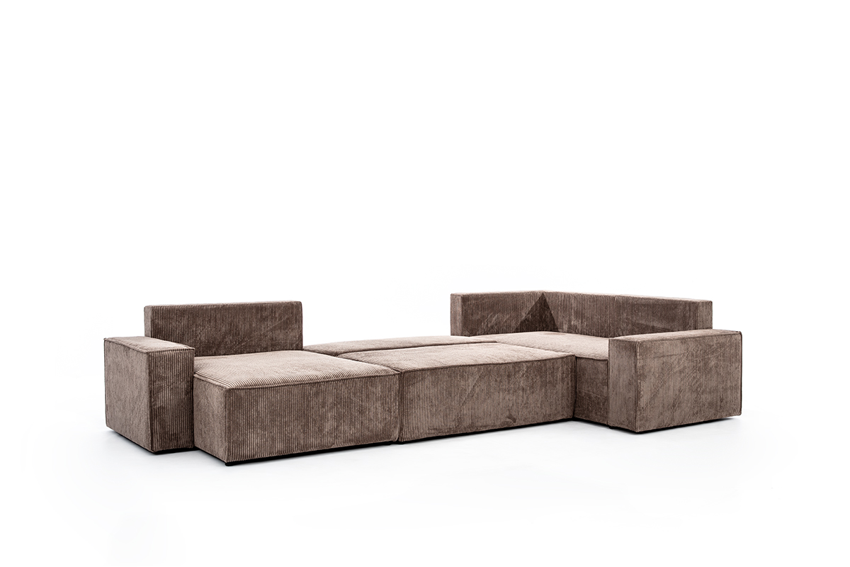 Couch U Forn Flabio mit Schlaffunktion & Bettkasten