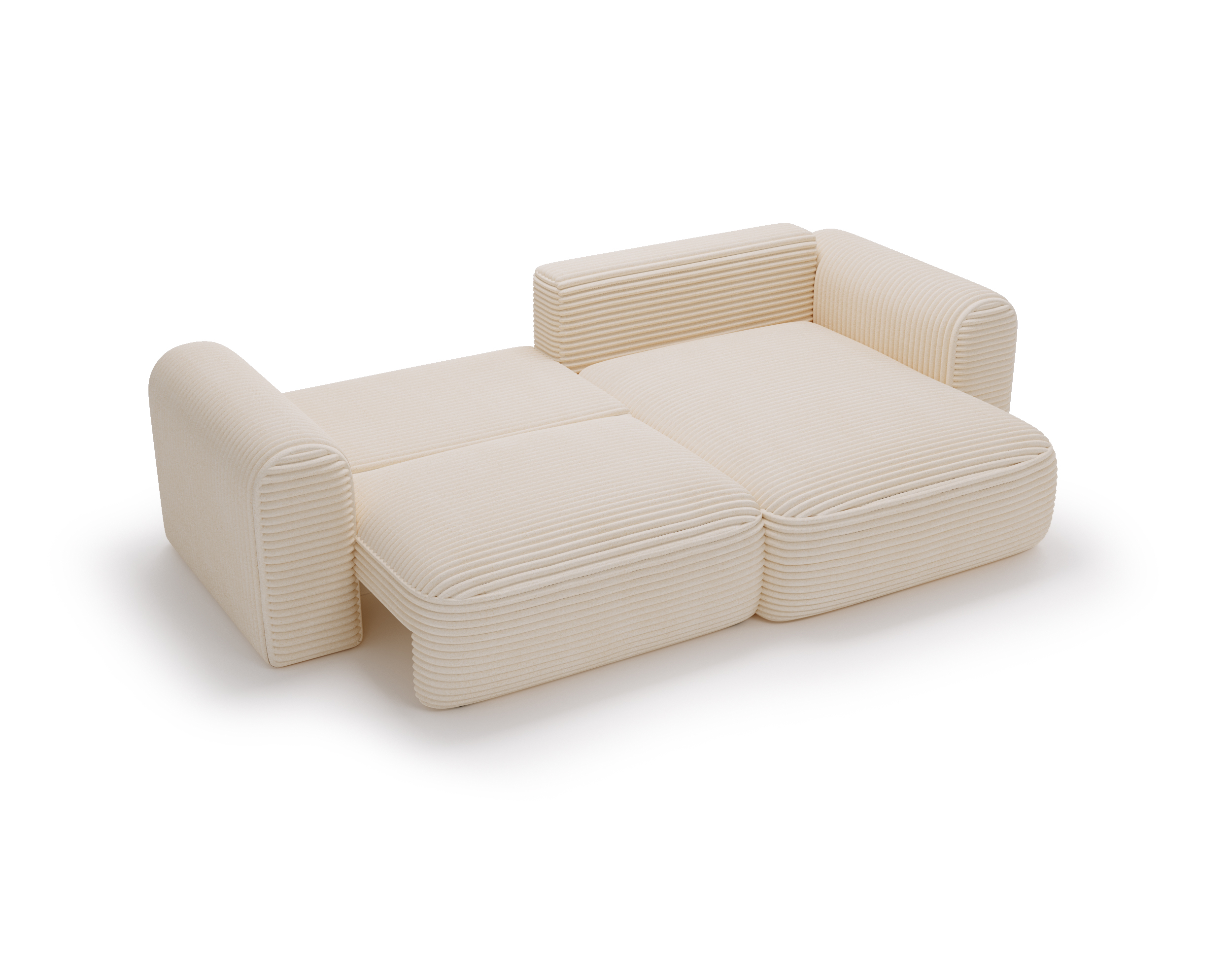 Ecksofa mit Schlaffunktion CORD BEIGE Next Ecksofa mit Schlaffunktion CORD BEIGE Next
