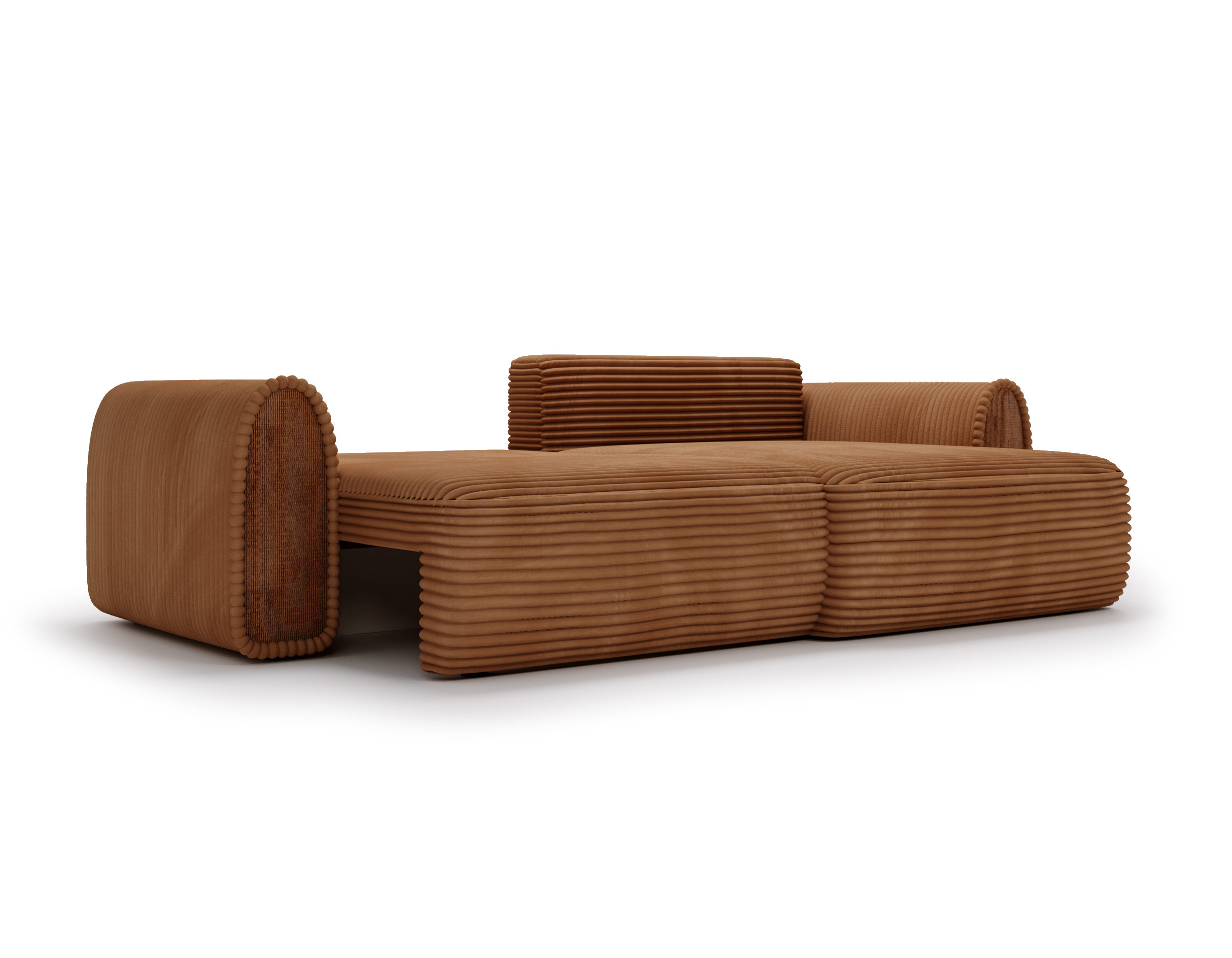 Cord Ecksofa mit Schlaffuktion & Bettkasten Nella