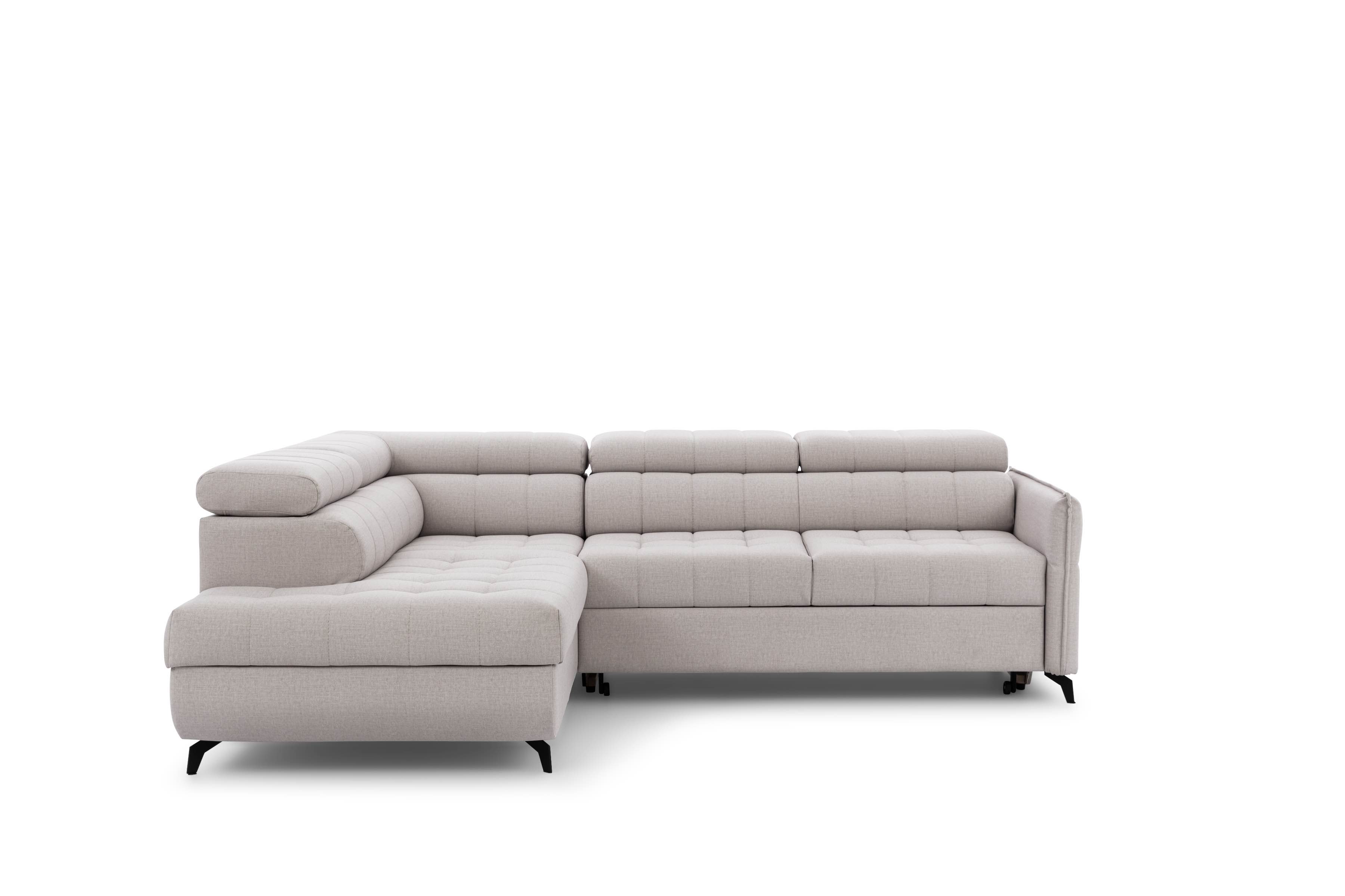 Ecksofa mit Schlaffunktion & Bettkasten Elarias