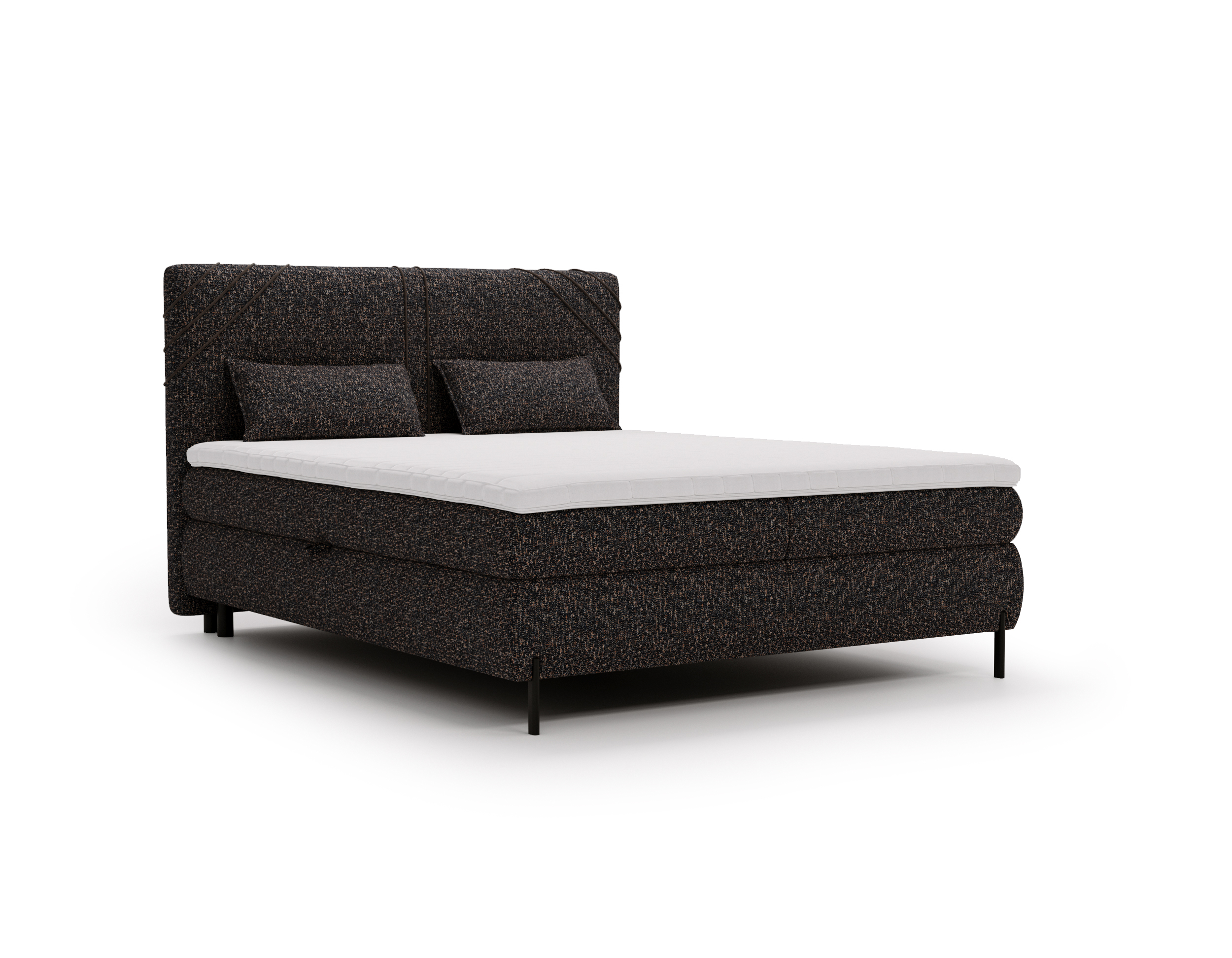 Boxspringbett mit Bettkasten 180x200 Choco Boxspringbett mit Bettkasten 180x200 Choco