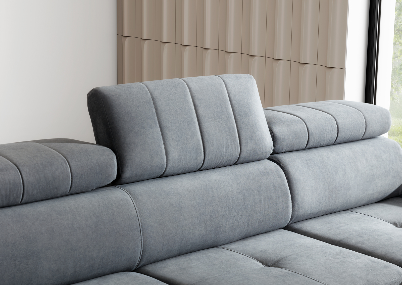 Ecksofa mit Schlaffunktion & Bettkasten Modeno mini
