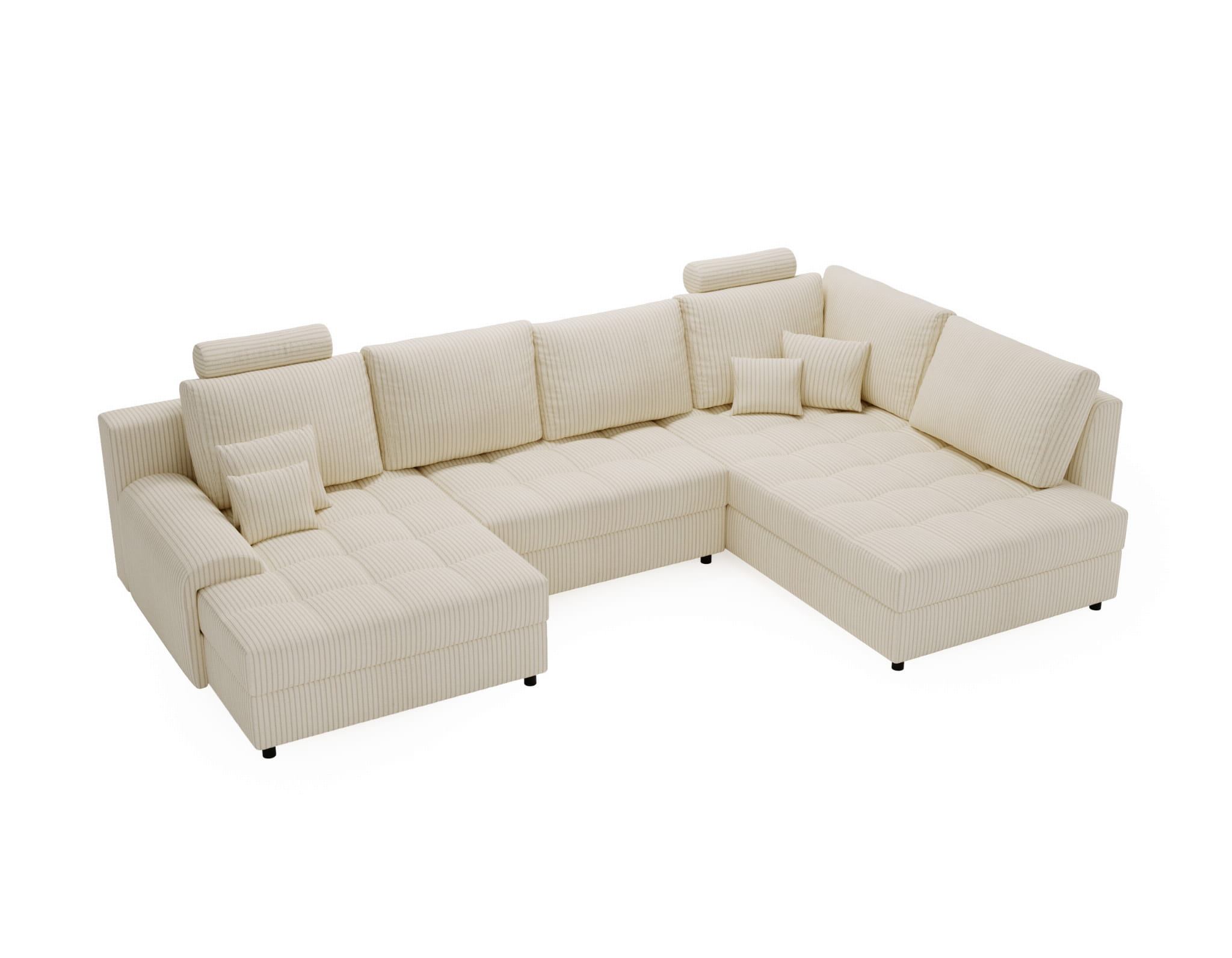 Wohnlandschaft APRIL mit Schlaffunktion & Bettkasten 