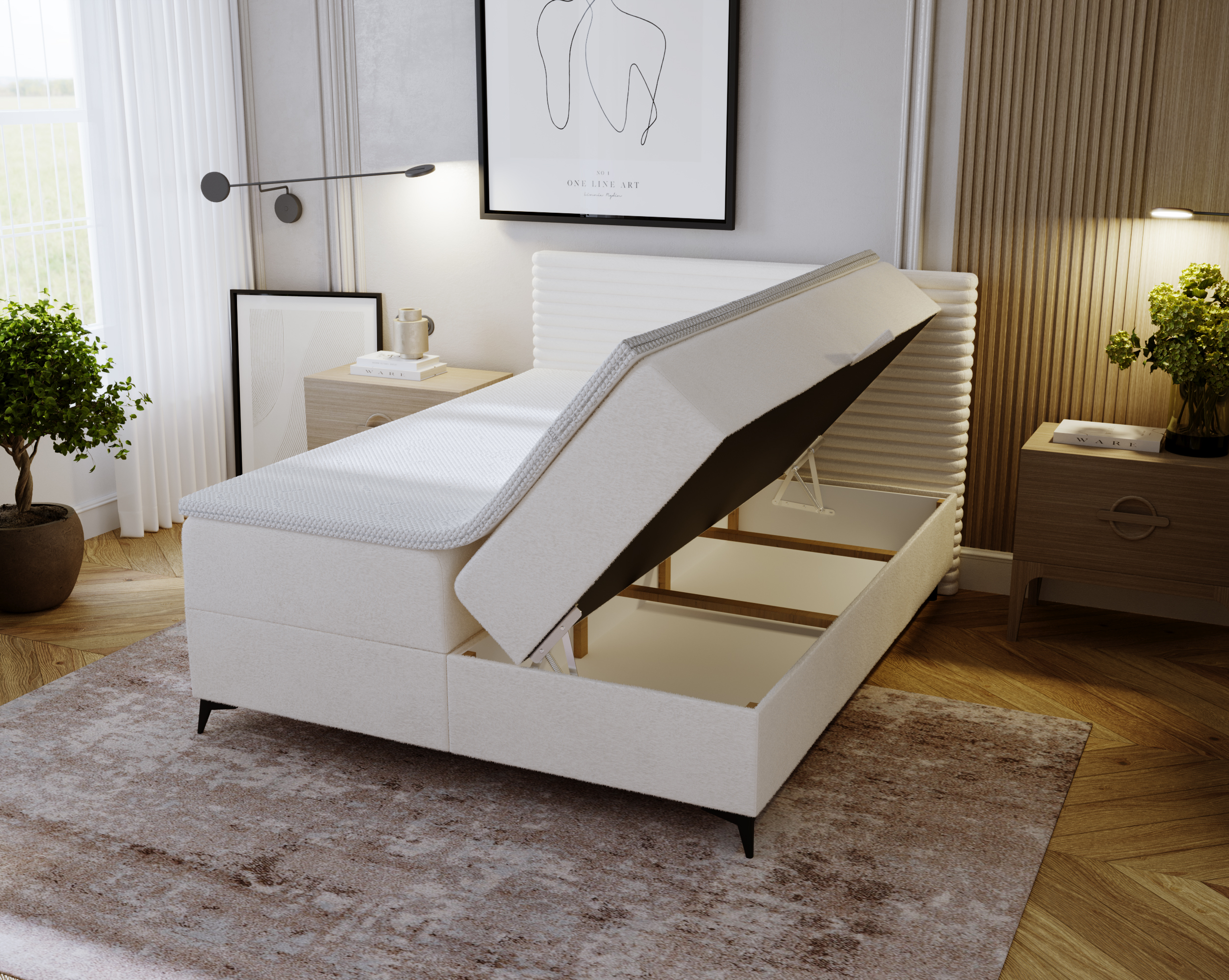 Boxspringbett mit Bettkasten PALITO