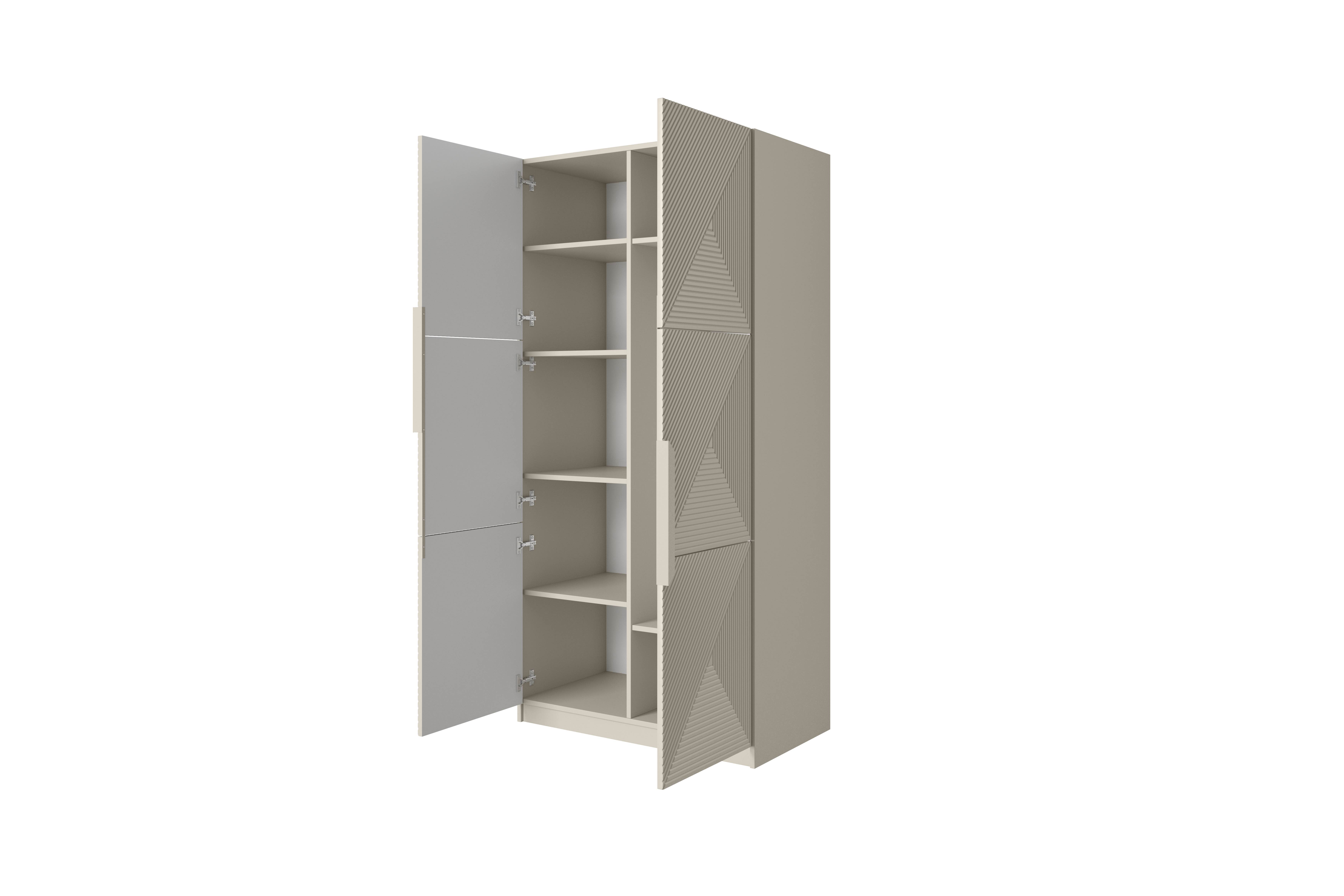 Kleiderschrank beige Asha
