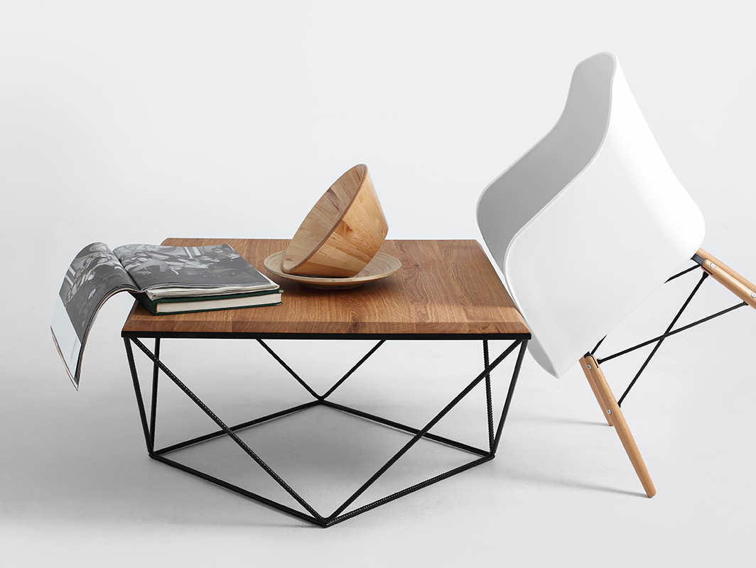 Couchtisch Holz Metall »Daryl 80«