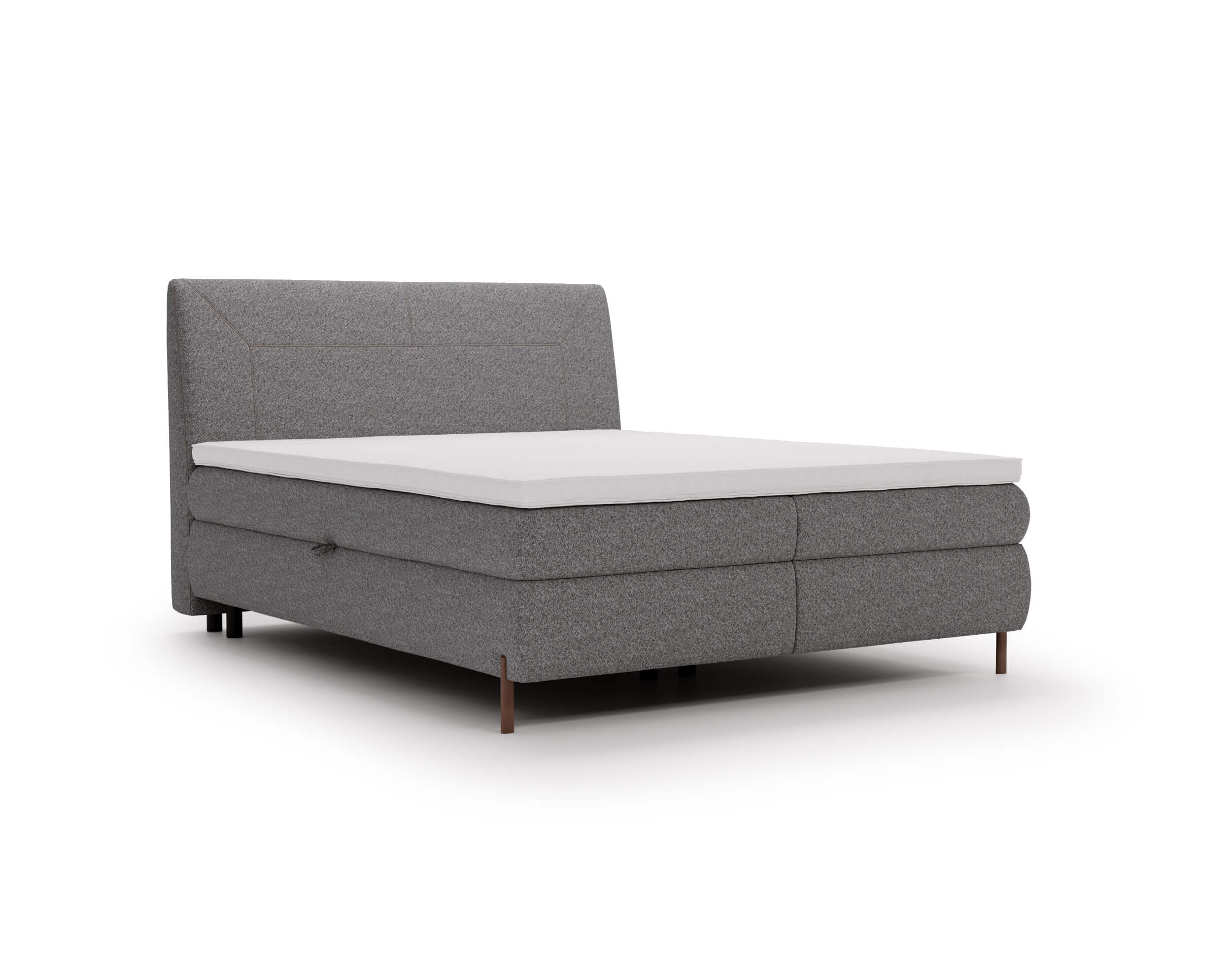 Boxspringbett mit Bettkasten Evia 140x200 Boxspringbett mit Bettkasten Evia 140x200