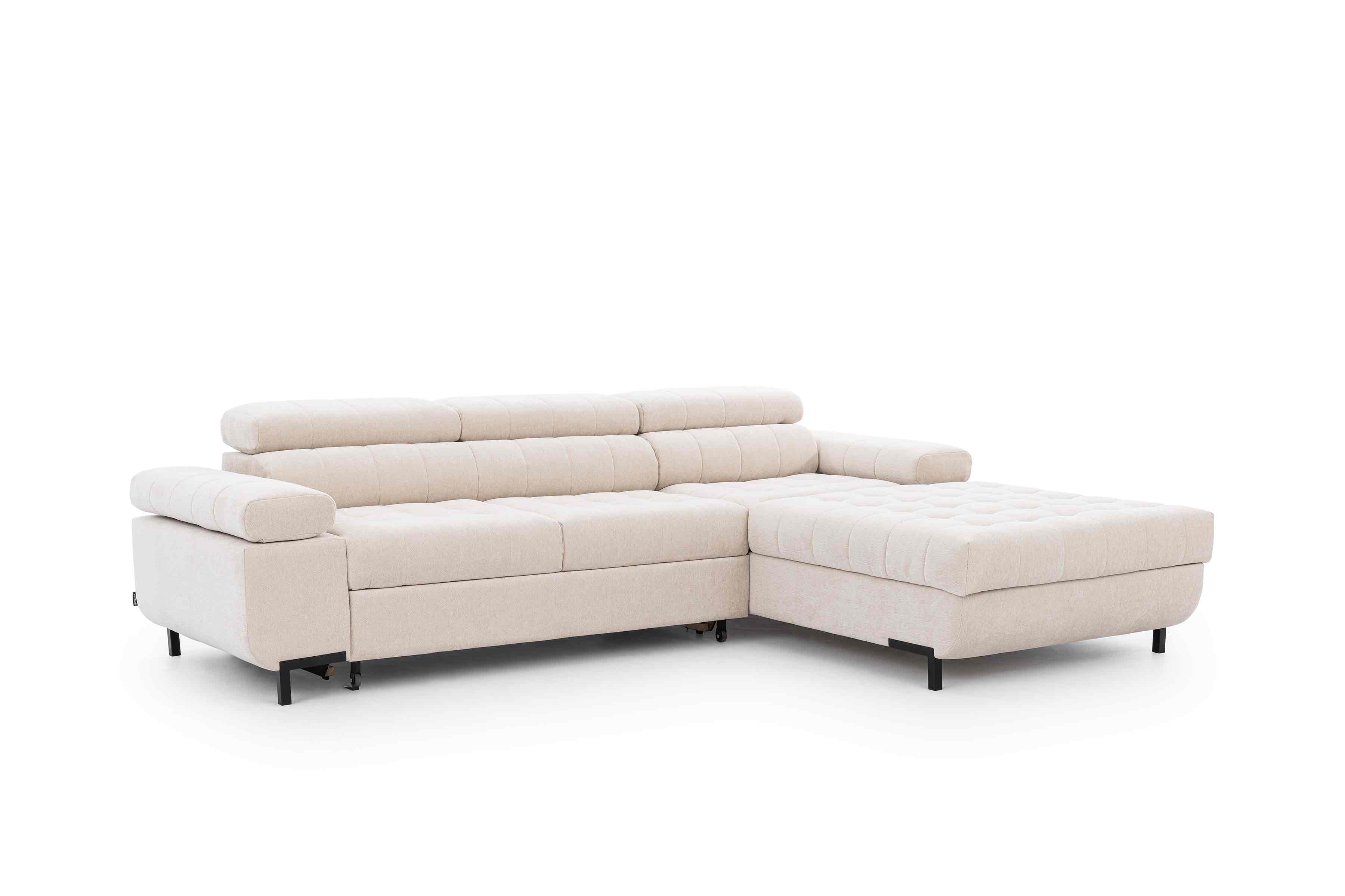 Ecksofa mit Schlaffunktion & Bettkasten Romeo mini