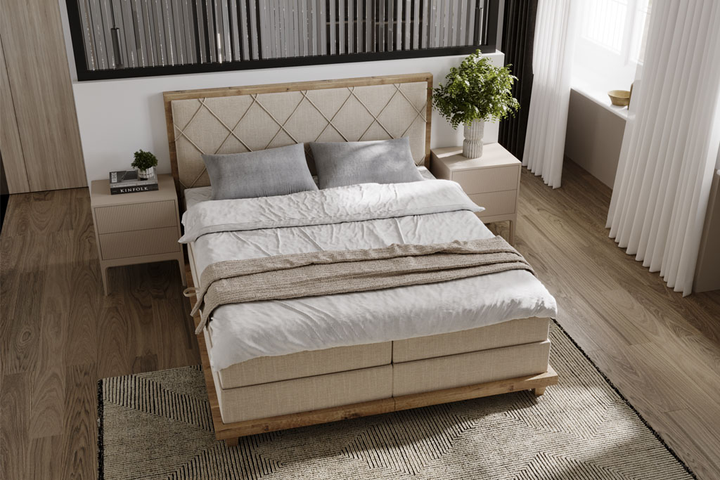 Boxspringbett mit Bettkasten EKO