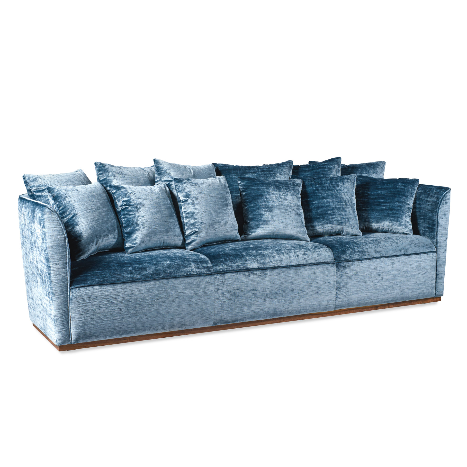 3-Sitzer Sofa ArtDeco blau Lupe