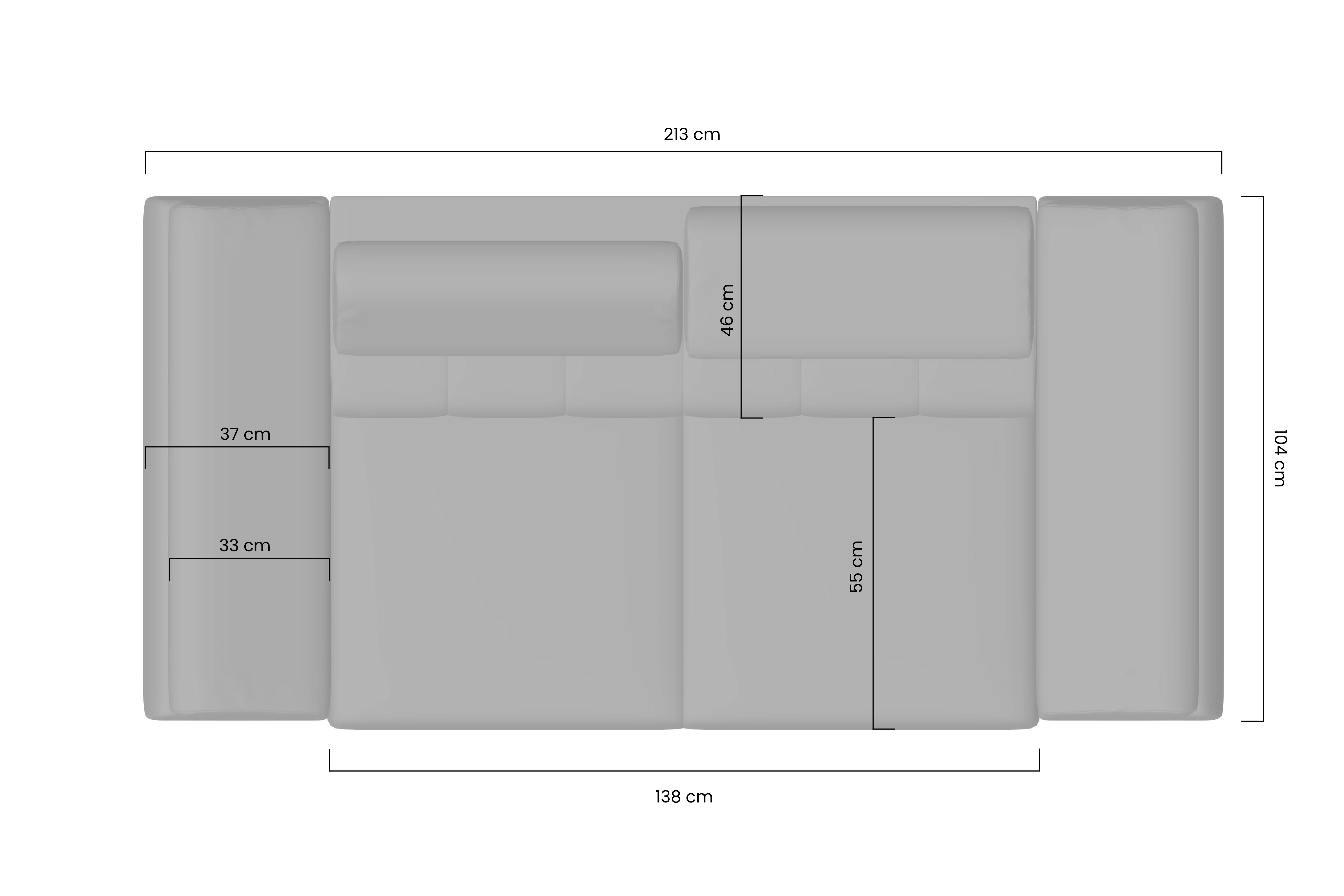 2-Sitzer Sofa mit mit Elektrische Sitztiefenverstellung Taloria 2-Sitzer Sofa mit mit Elektrische Sitztiefenverstellung Taloria