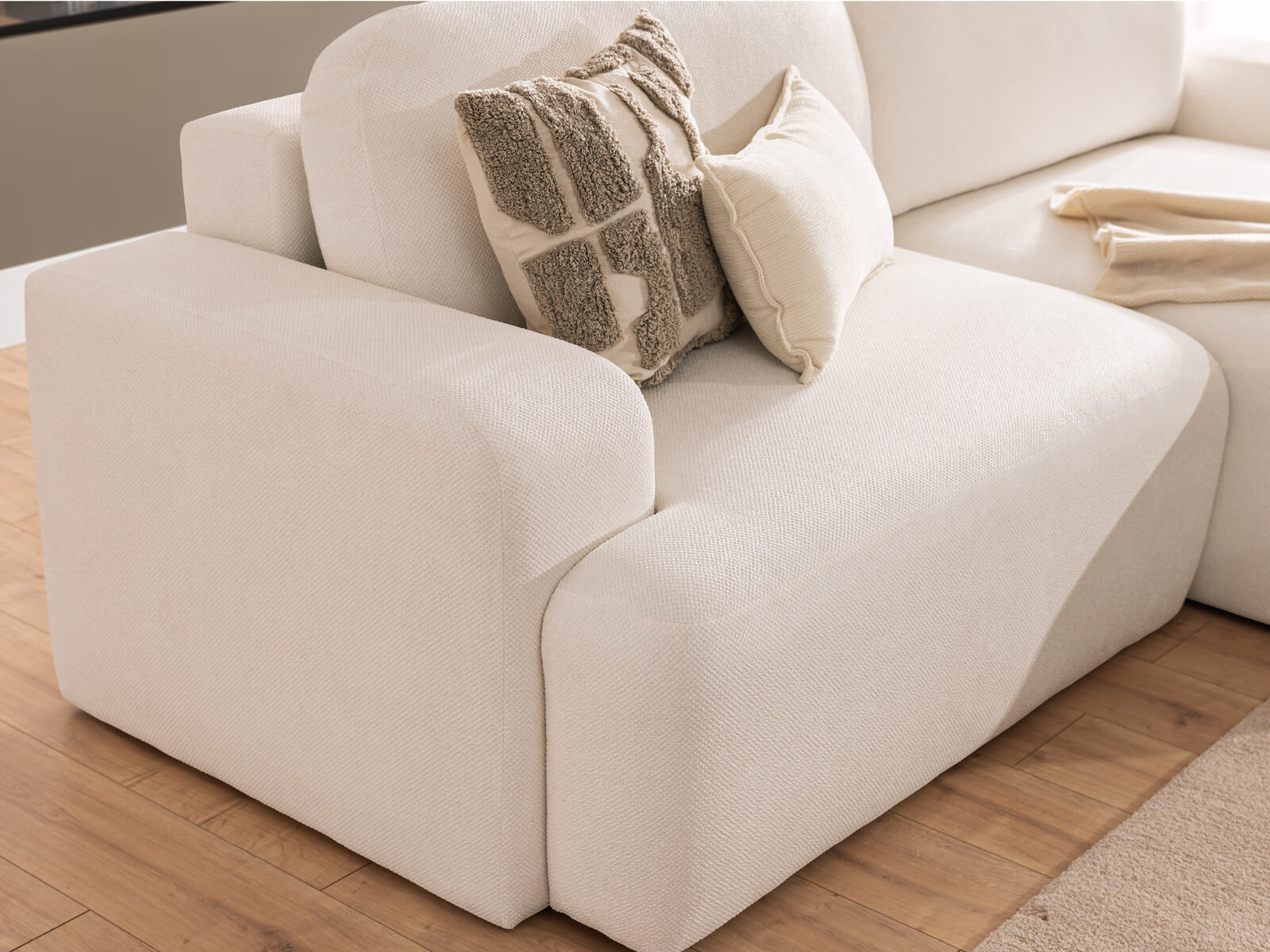 Ecksofa mit Schlaffunktion & Bettkasten Alma