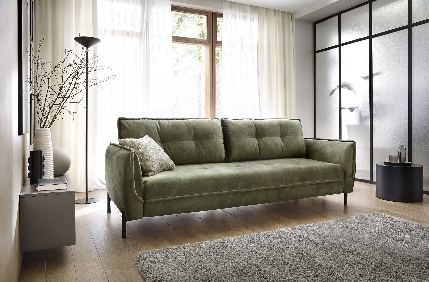 schlafsofa grün Kobe 