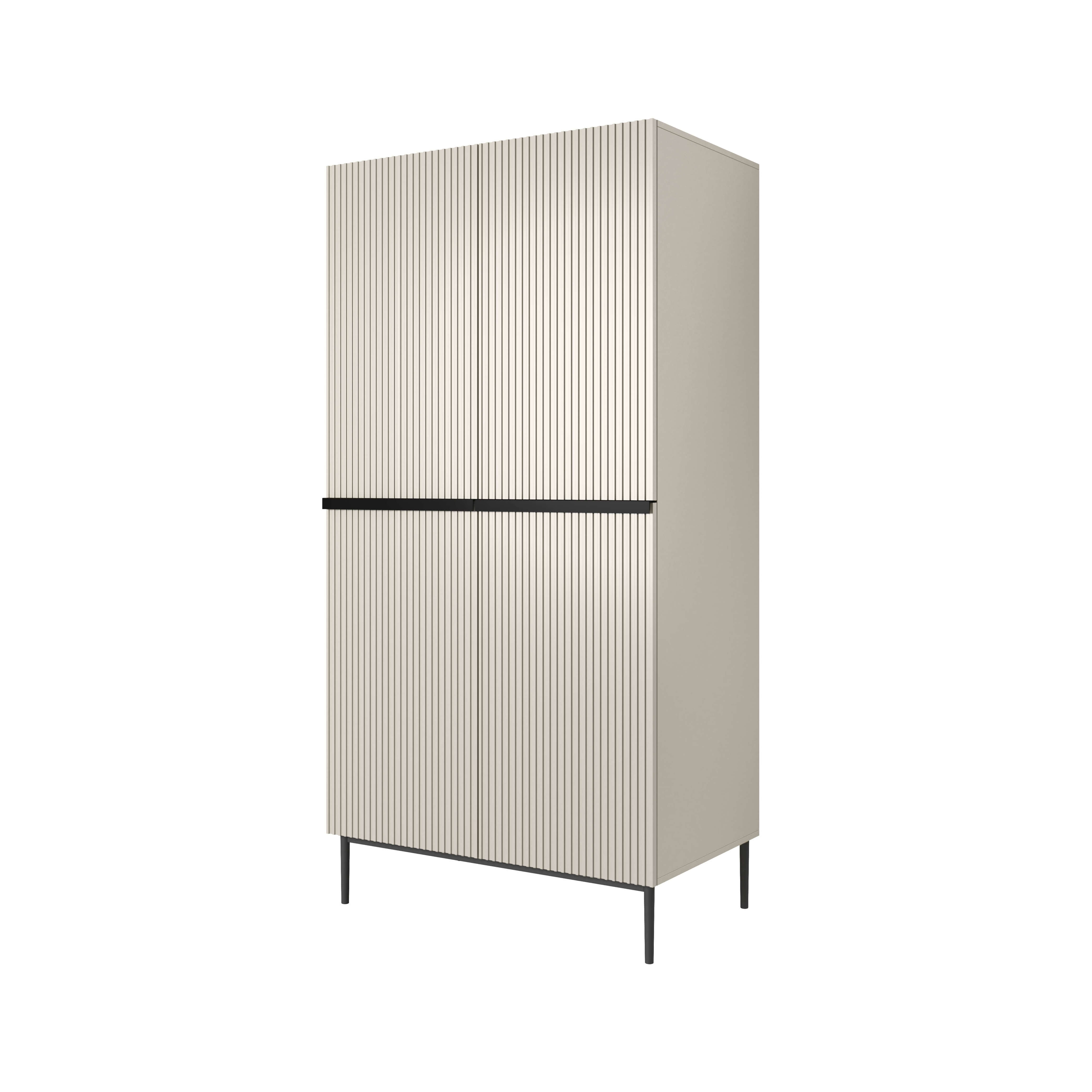 Kleiderschrank beige Nicole 100 2D Kleiderschrank beige Nicole 100 2D