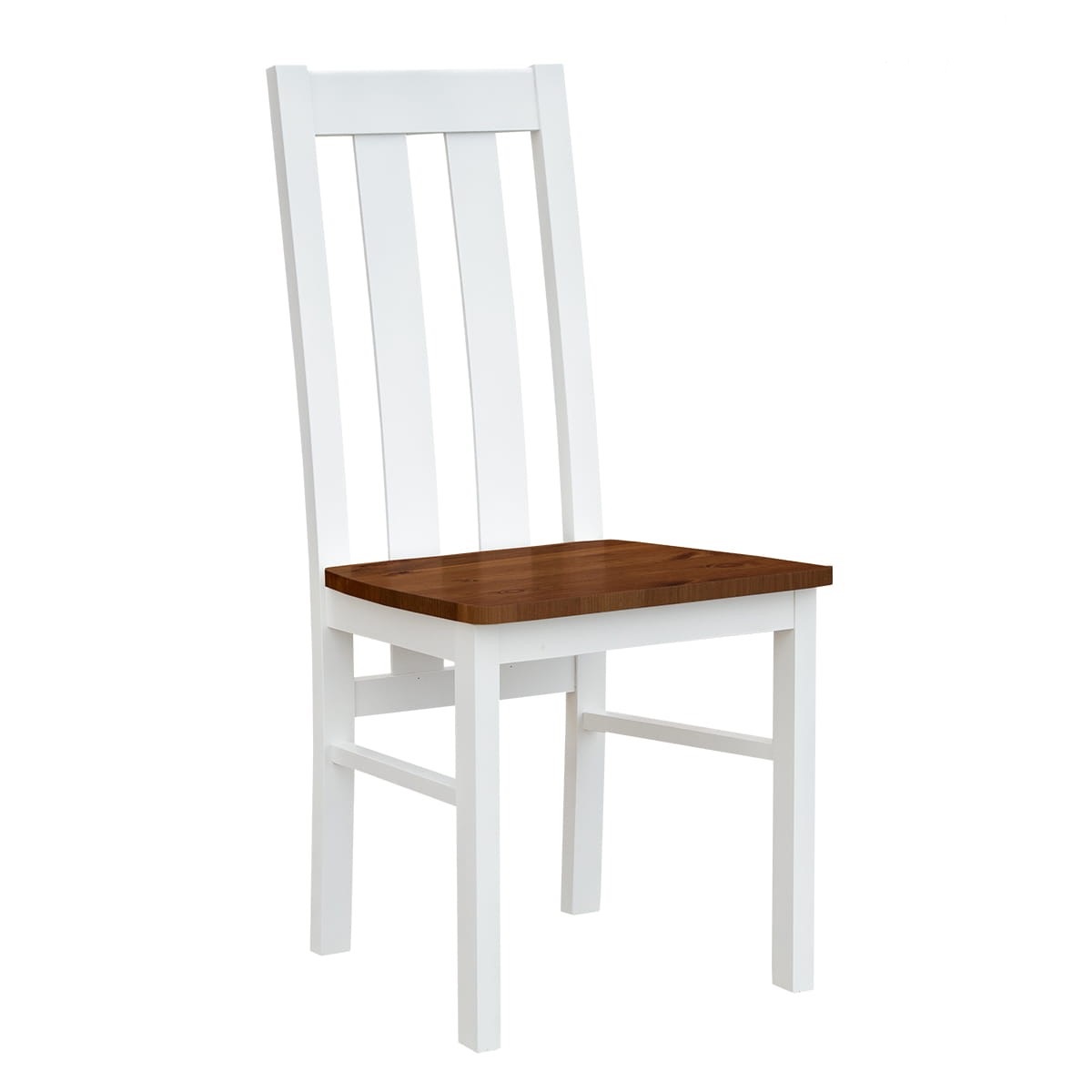 Stuhl Weiß Belluno Nuss 2