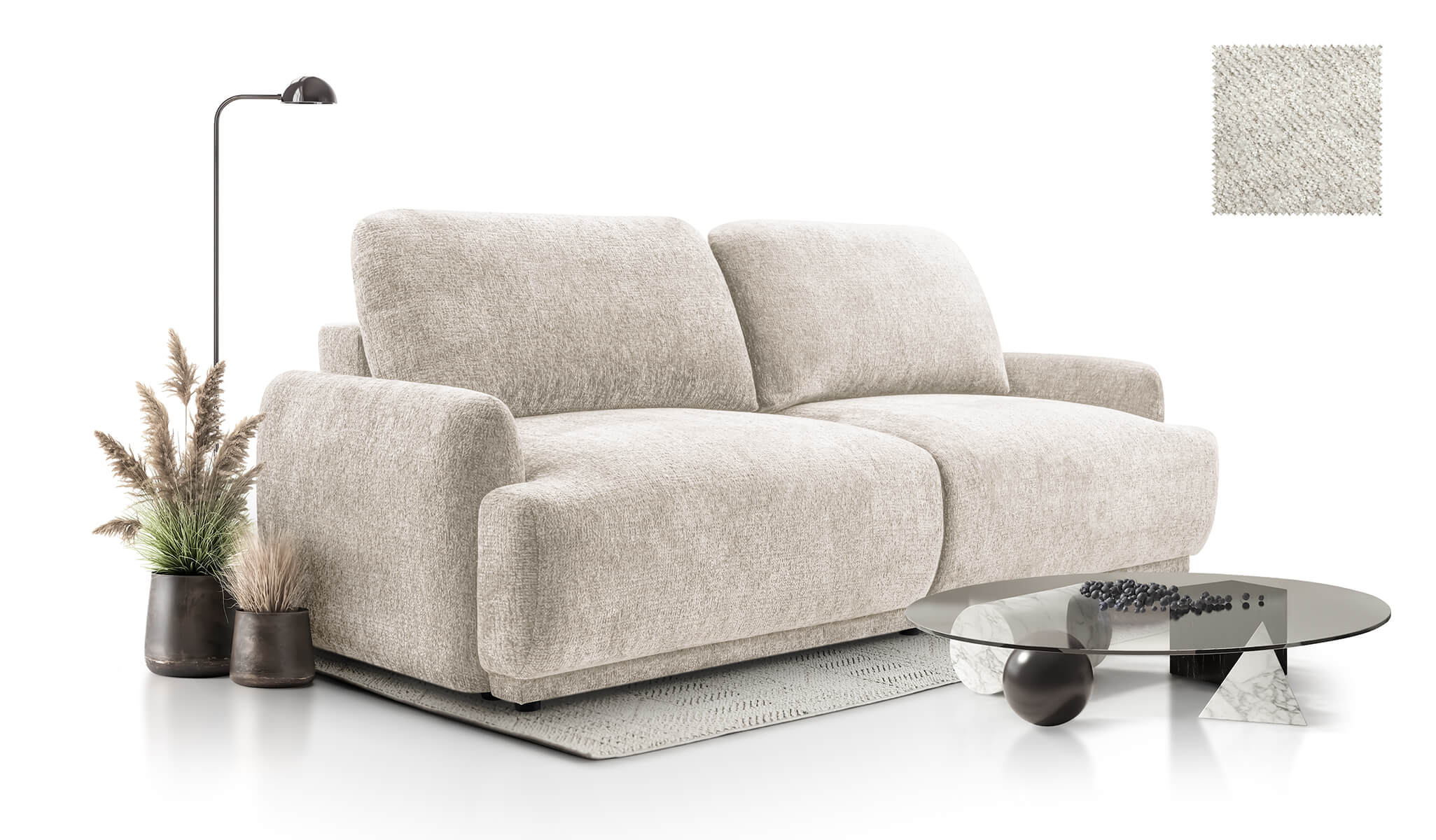 Schlafsofa Claudia mit Bettkasten