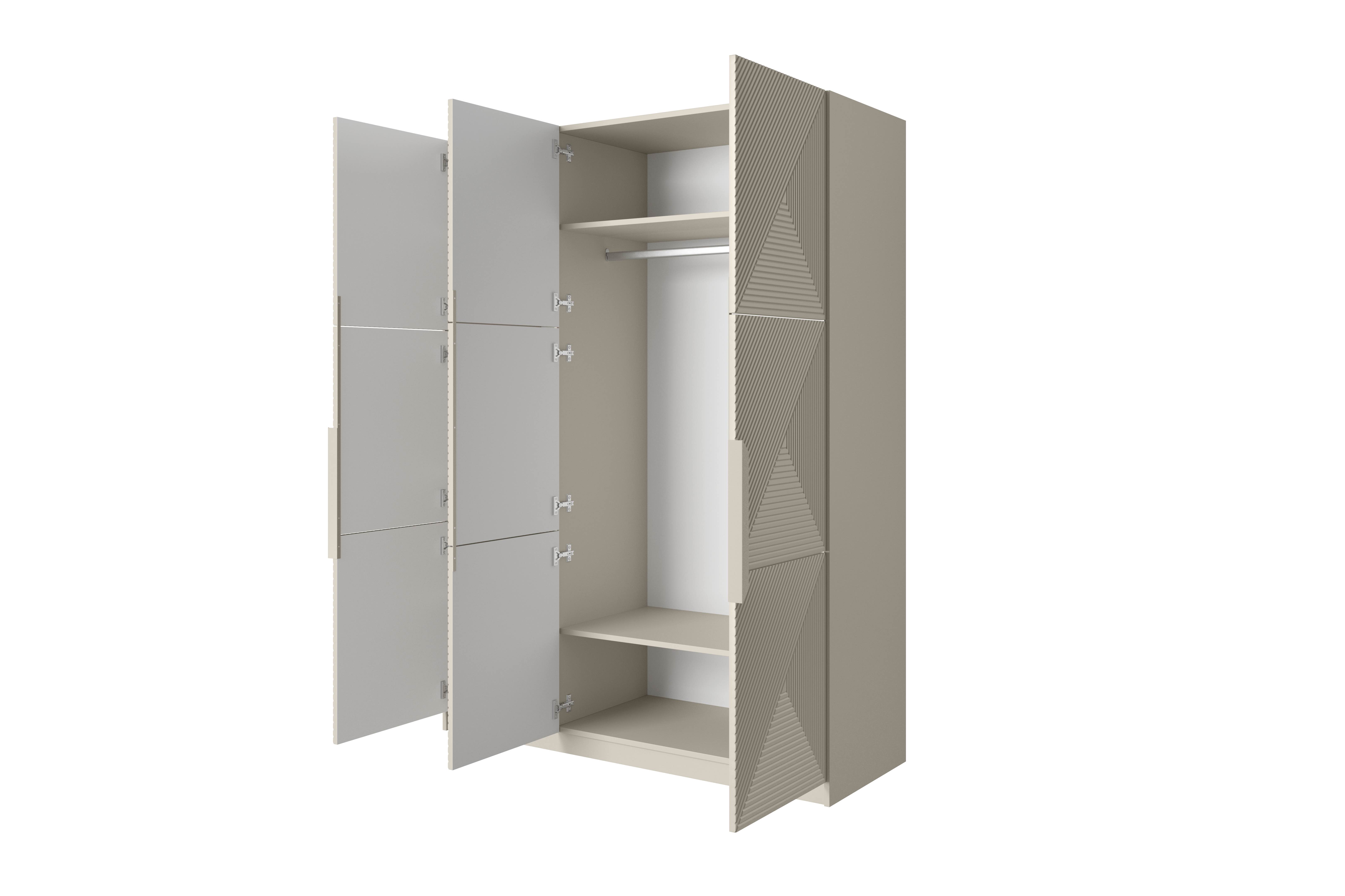 Kleiderschrank beige Asha 150