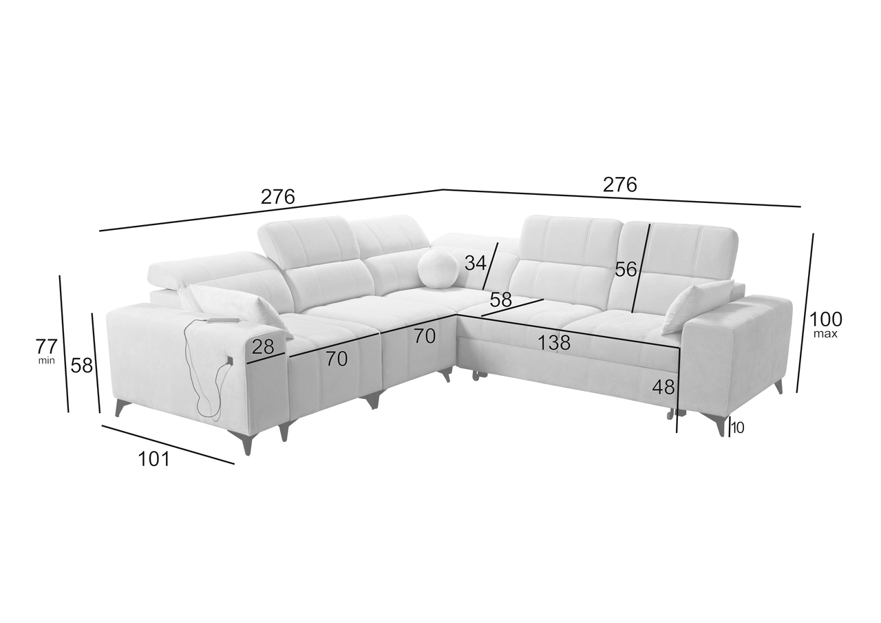 Eckschlafsofa Francesco Eckschlafsofa Francesco