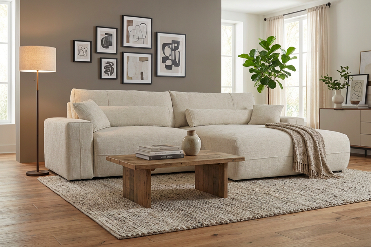 Eckschlafcouch mit Bettkasten Derio 