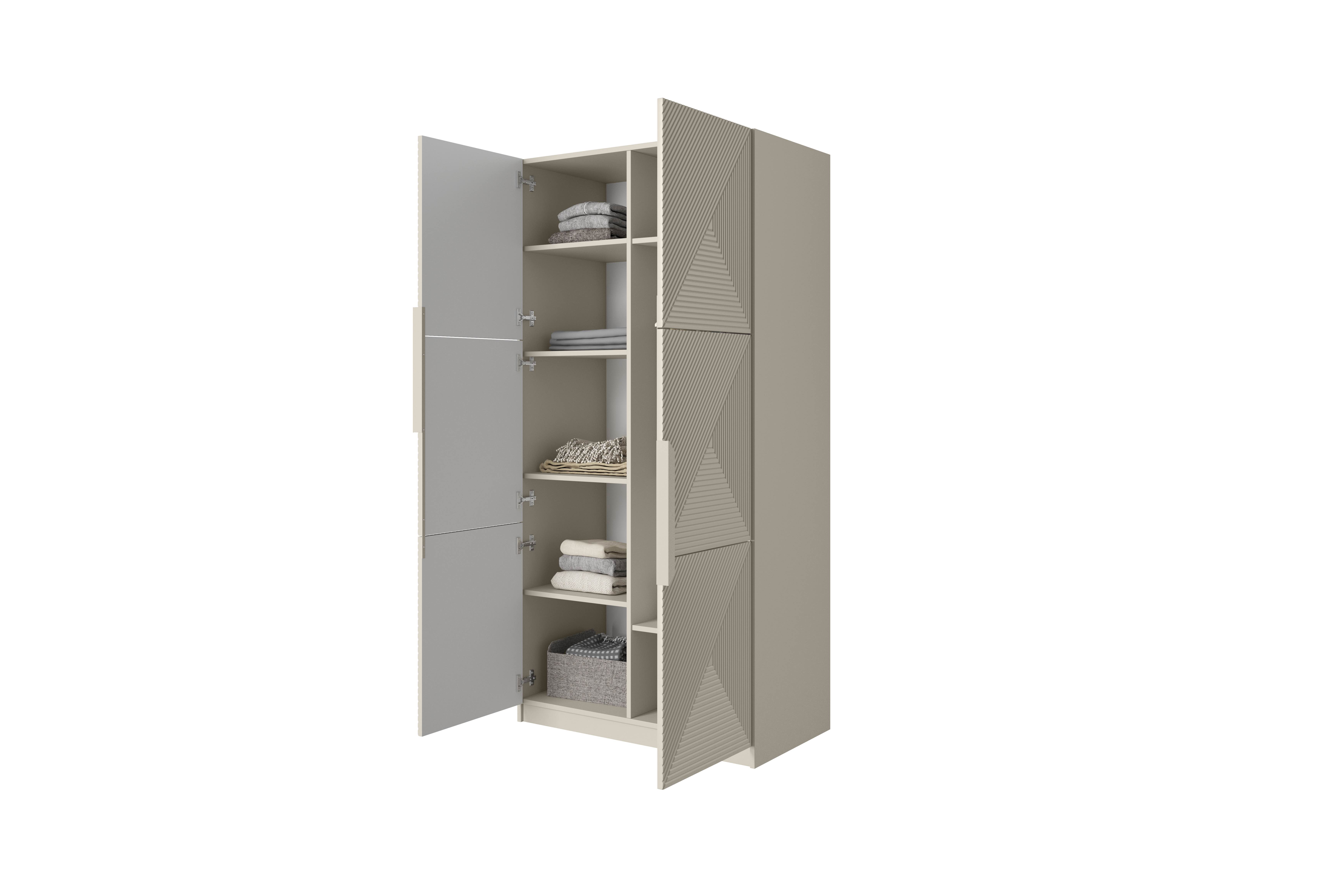 Kleiderschrank beige Asha